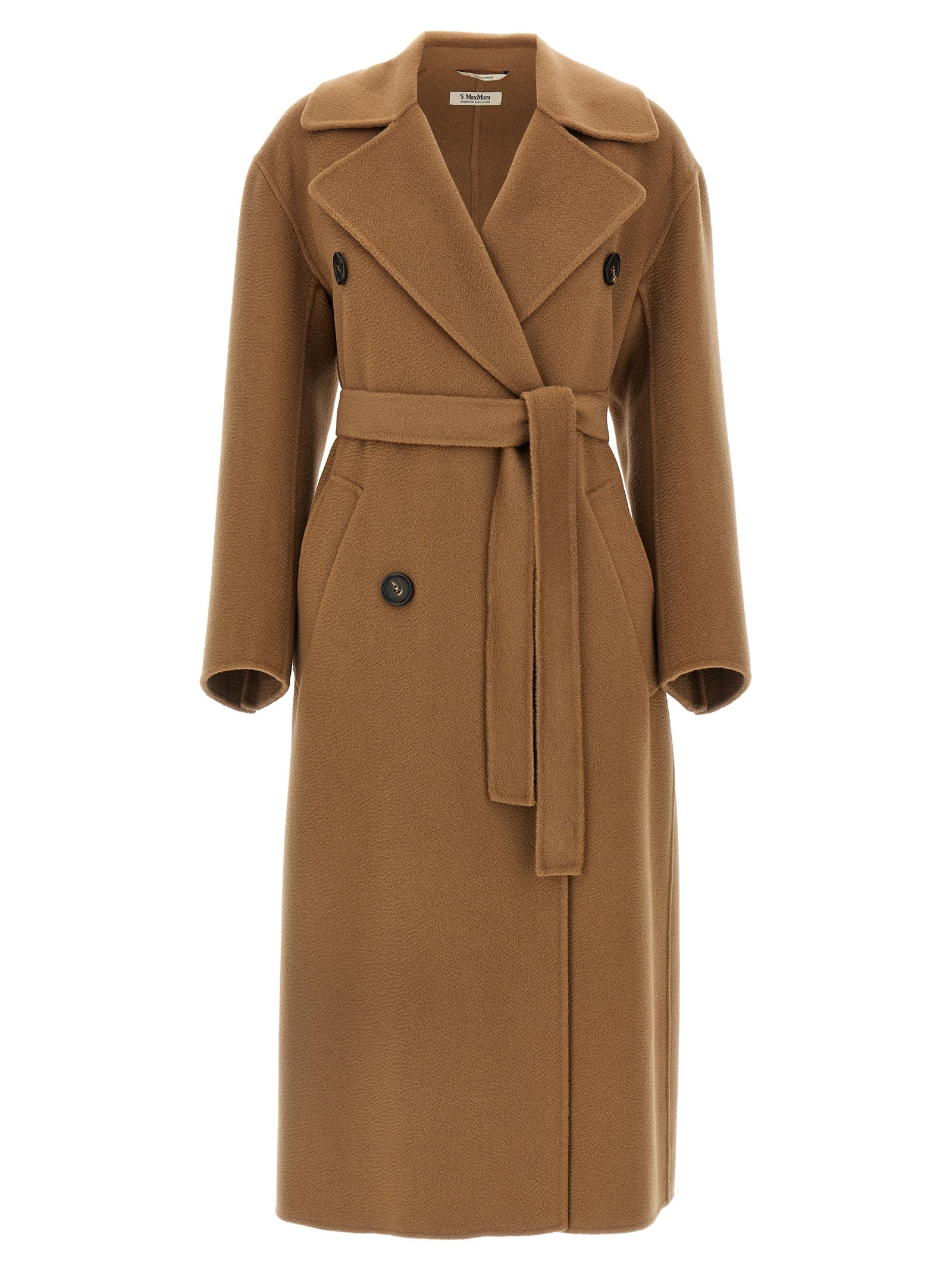 'S Max Mara Brown Virgin Wool Women's Coat