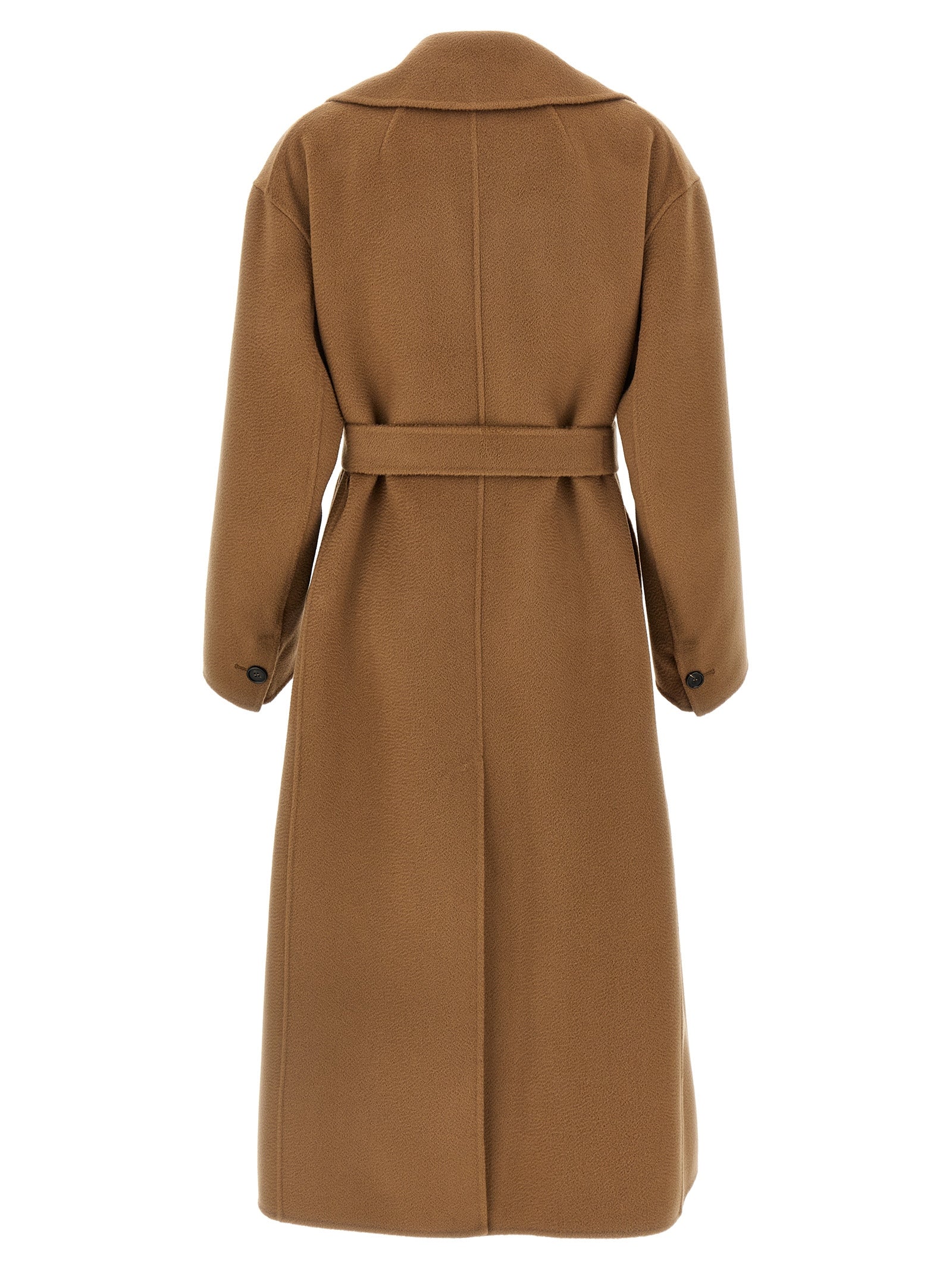 'S Max Mara Brown Virgin Wool Women's Coat
