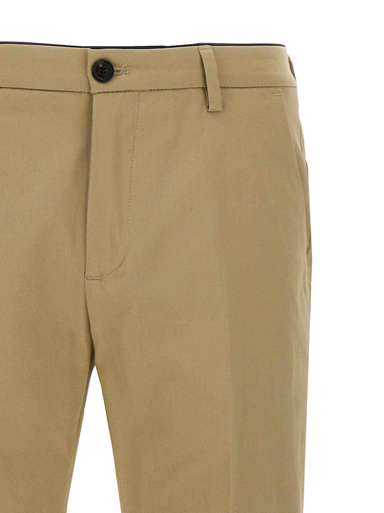 Department 5 Beige Cotton Cropped Men's Pants