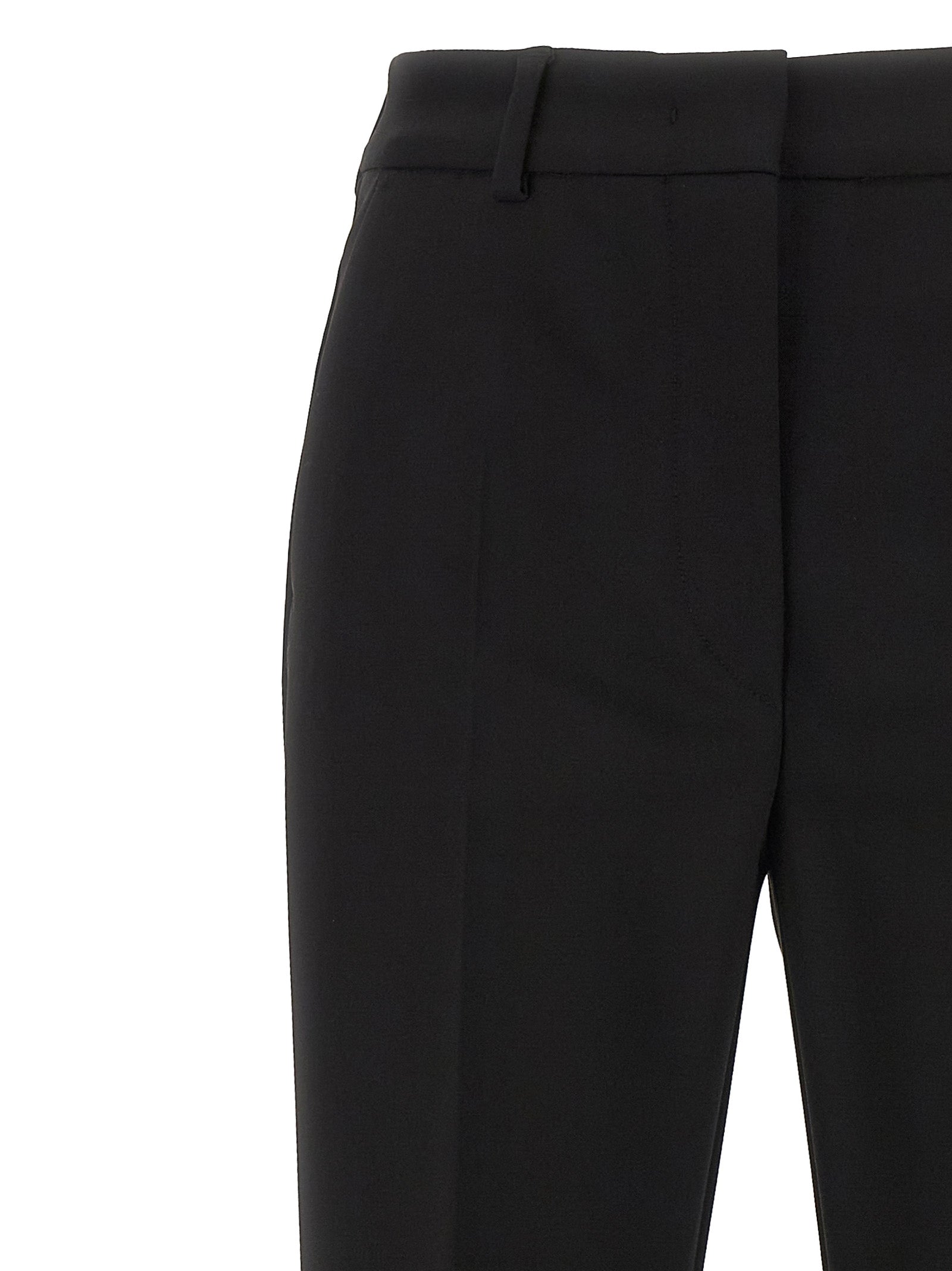 Sportmax Black Viscose Casual Women's Pants