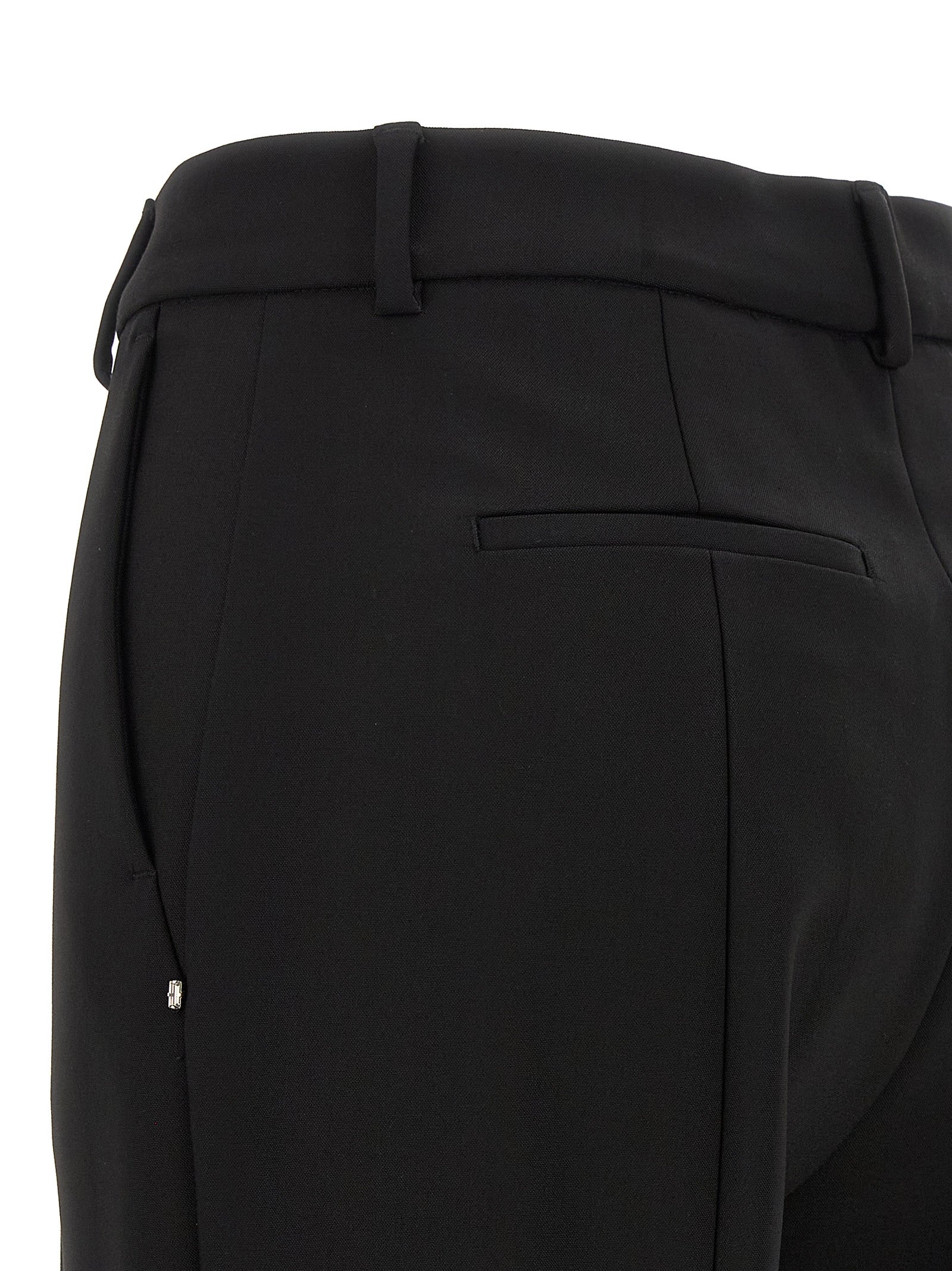 Sportmax Black Viscose Casual Women's Pants