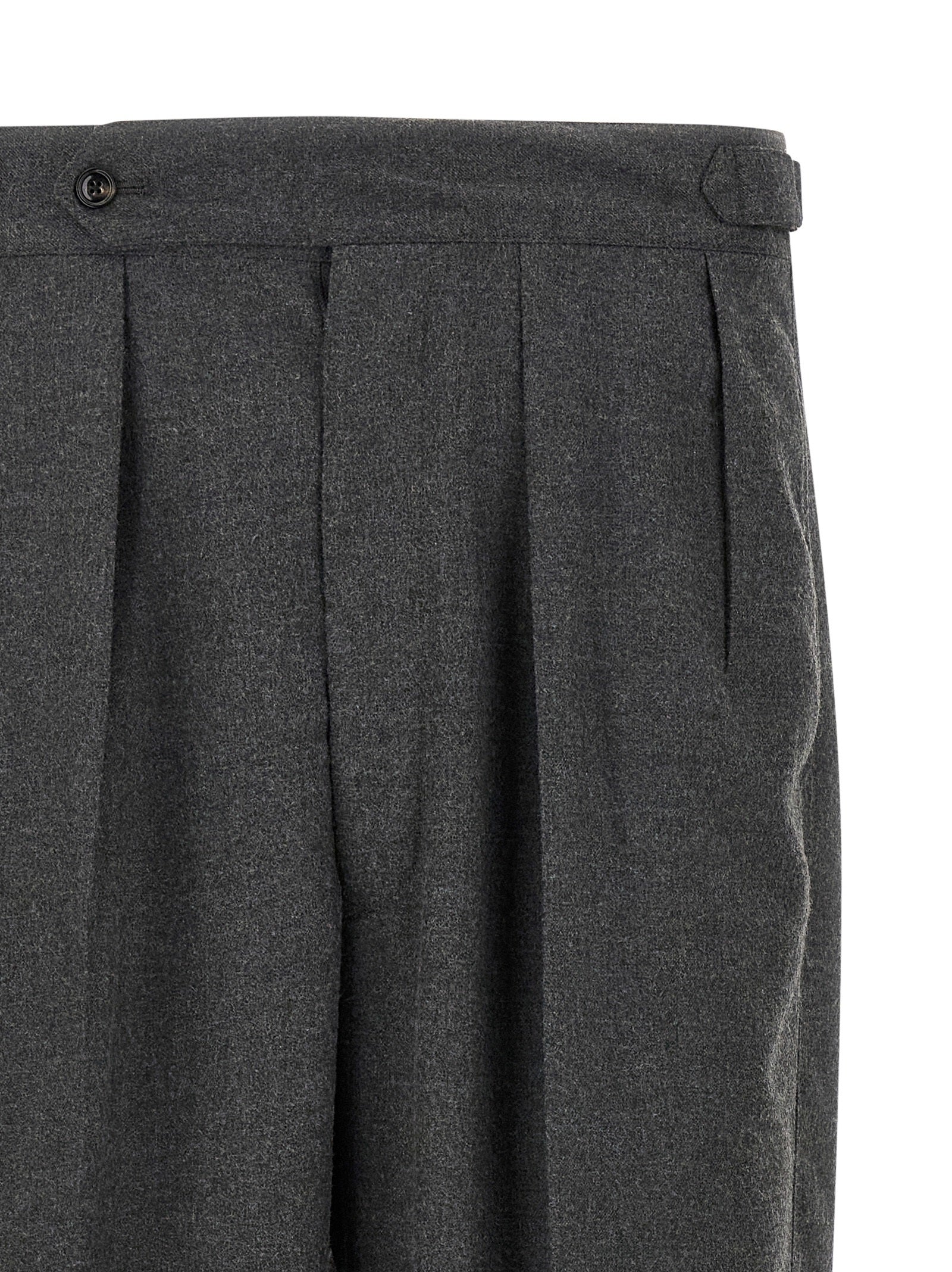CELLAR DOOR Gray Polyester Casual Men's Pants