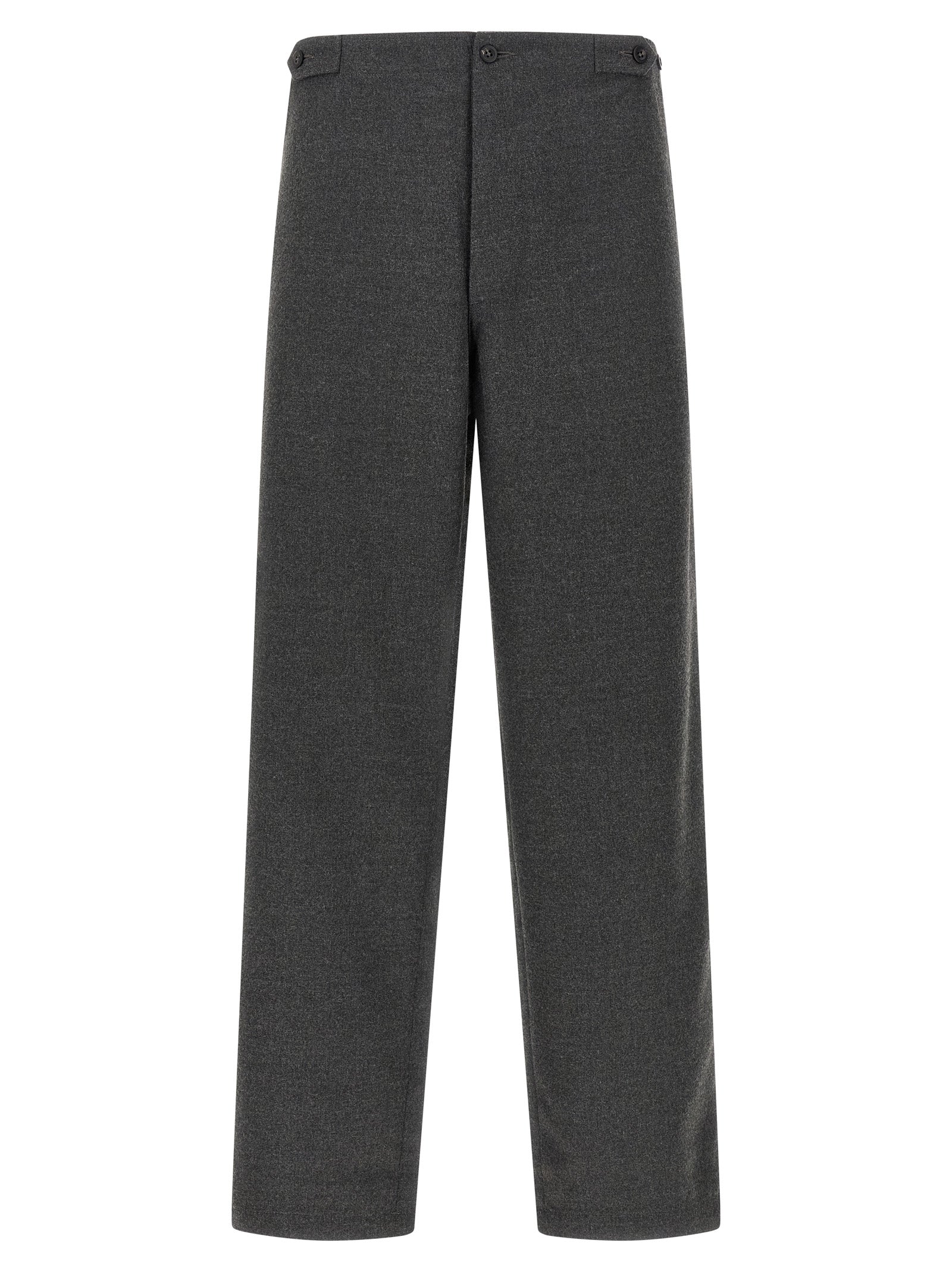 CELLAR DOOR Gray Polyester Casual Men's Pants