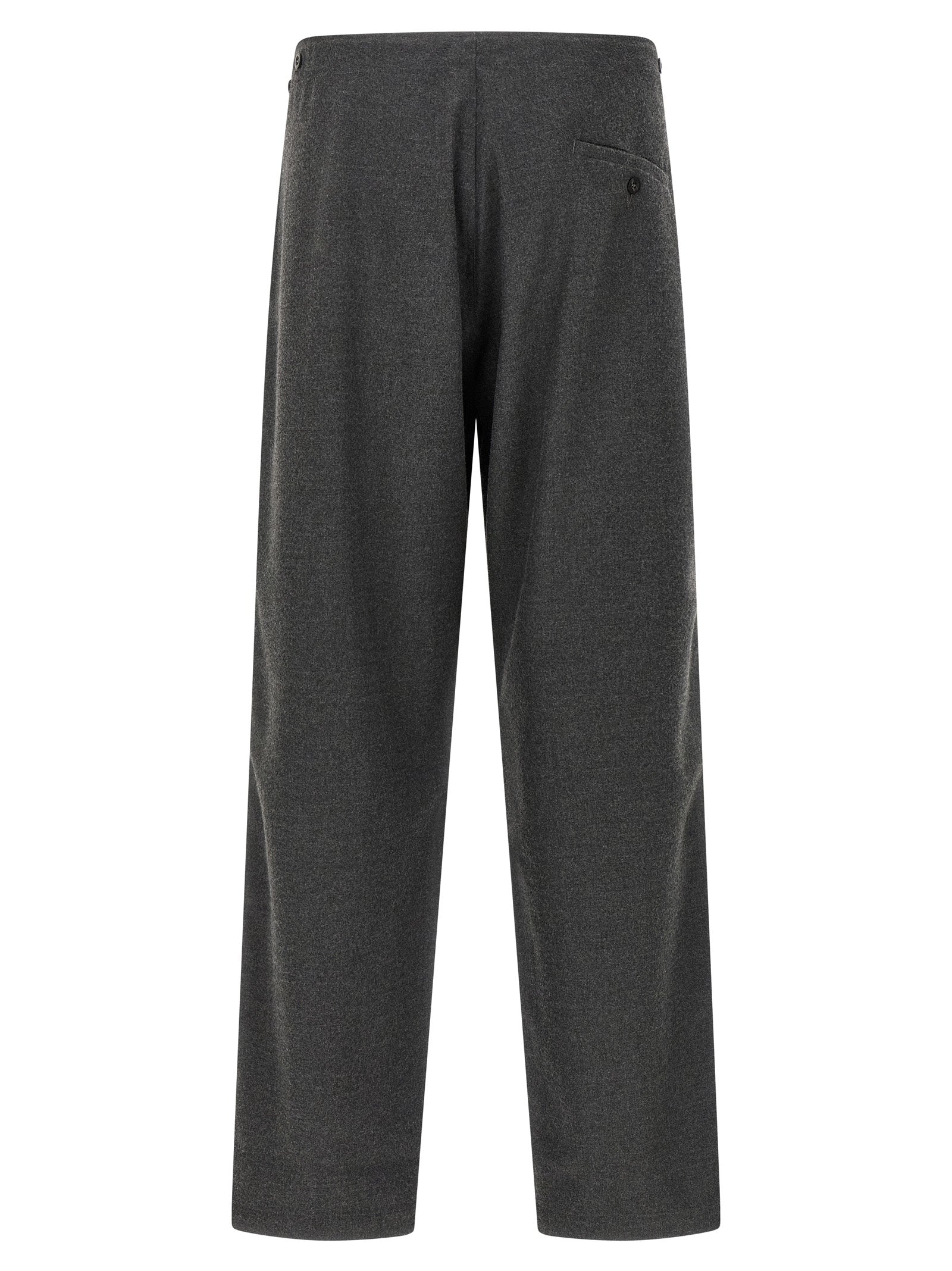 CELLAR DOOR Gray Polyester Casual Men's Pants