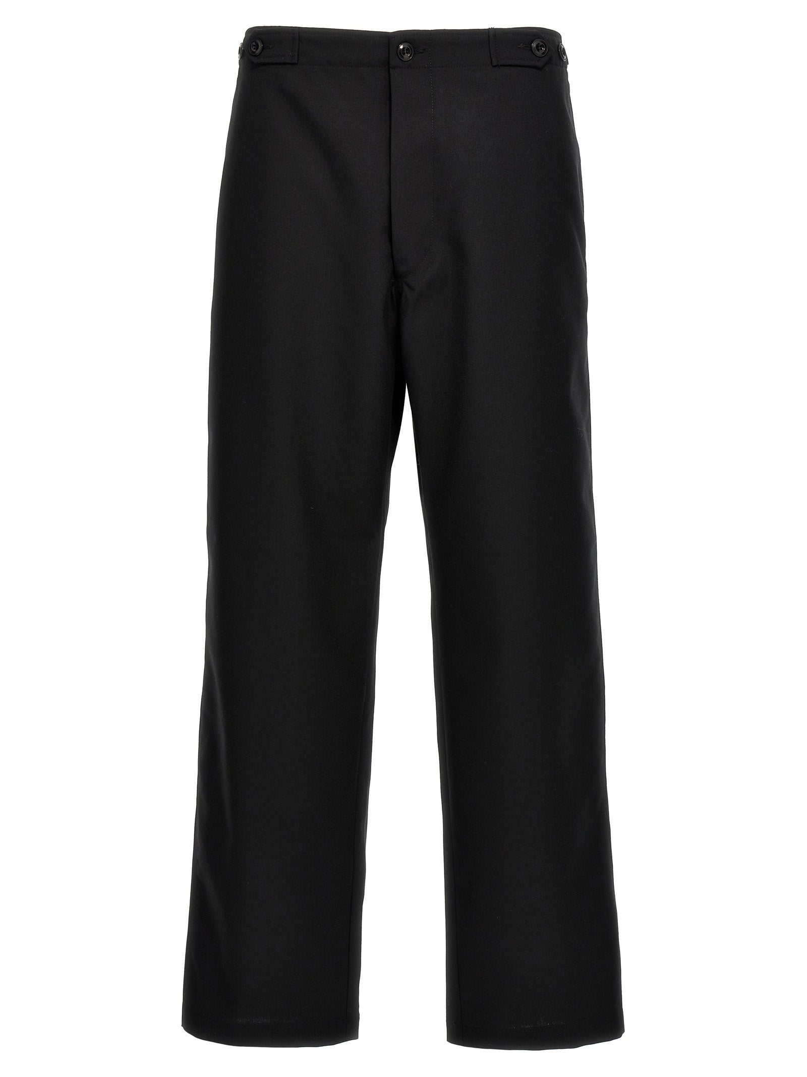 CELLAR DOOR Black Polyester Casual Men's Pants