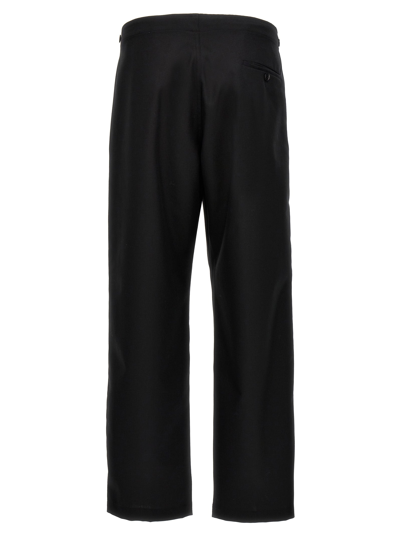 CELLAR DOOR Black Polyester Casual Men's Pants