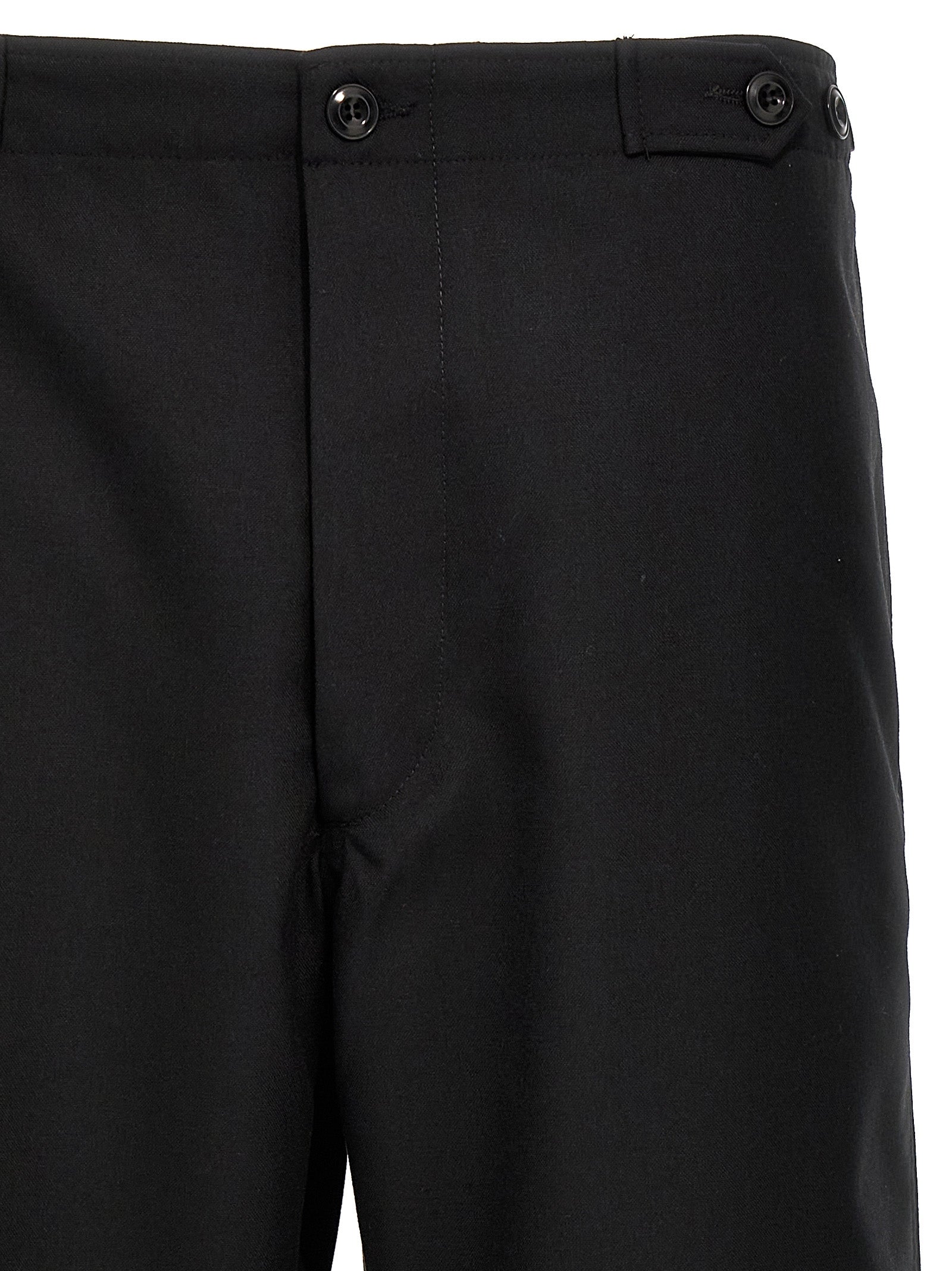 CELLAR DOOR Black Polyester Casual Men's Pants