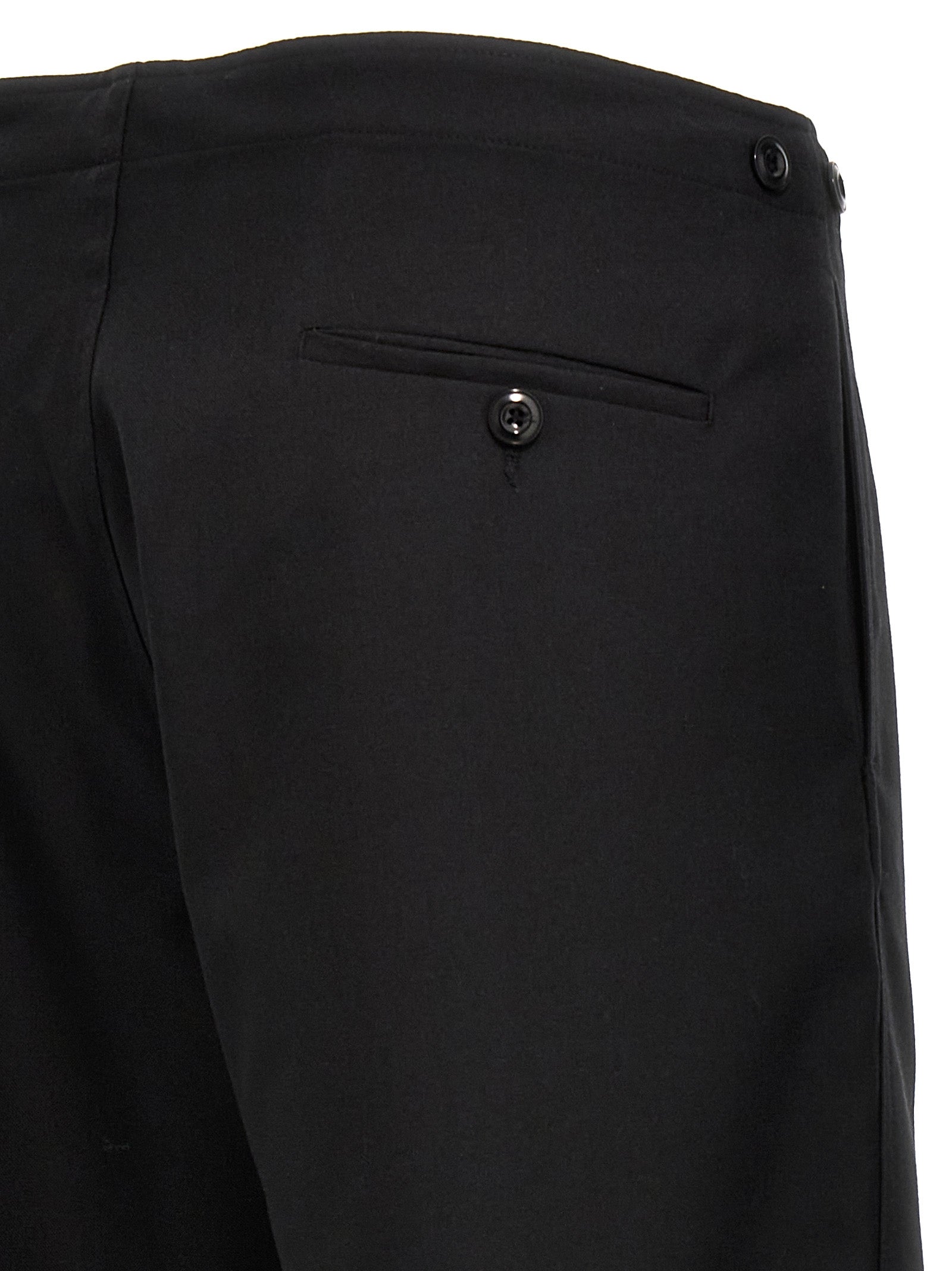 CELLAR DOOR Black Polyester Casual Men's Pants