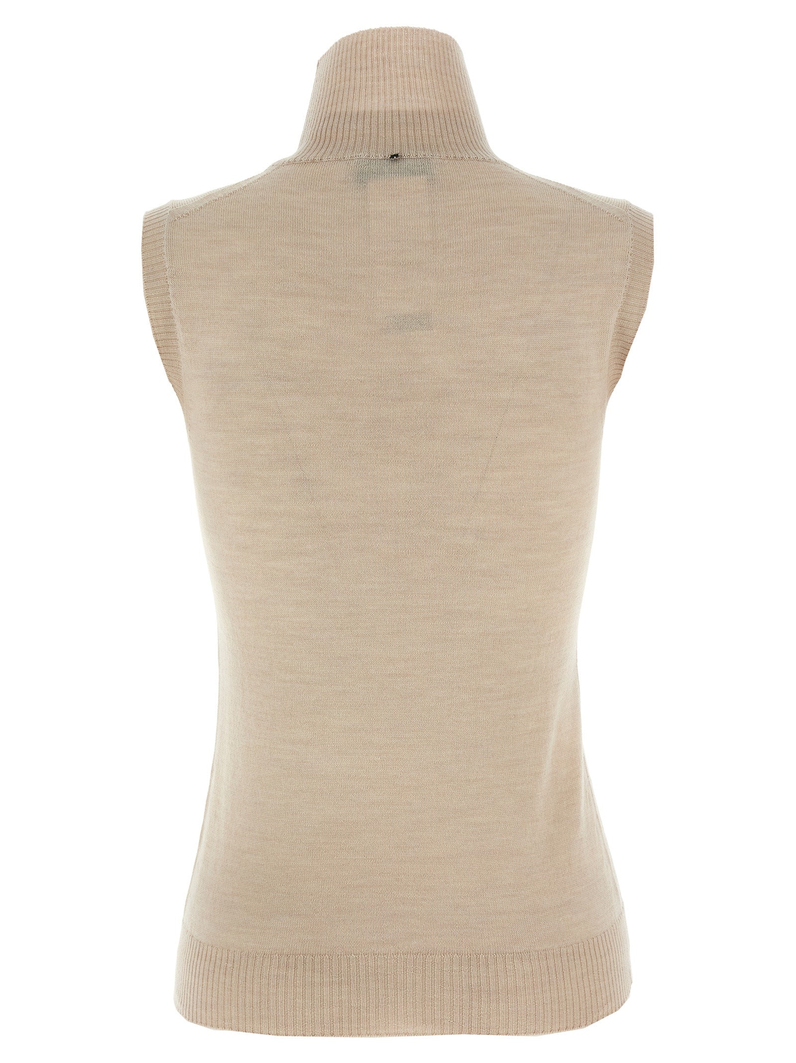 Sportmax Beige Virgin Wool Women's Cardigan