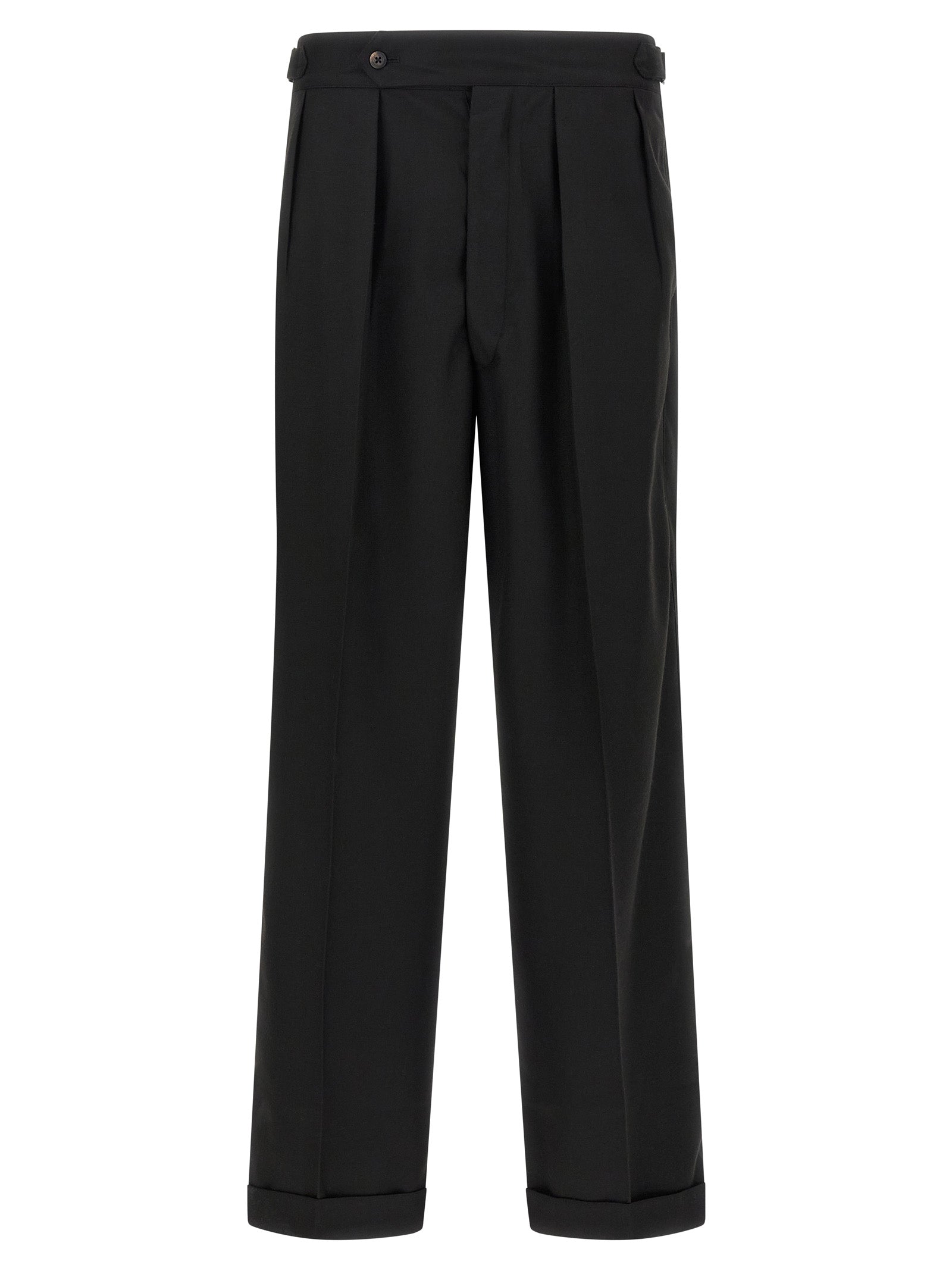 CELLAR DOOR Black Polyester Casual Men's Pants