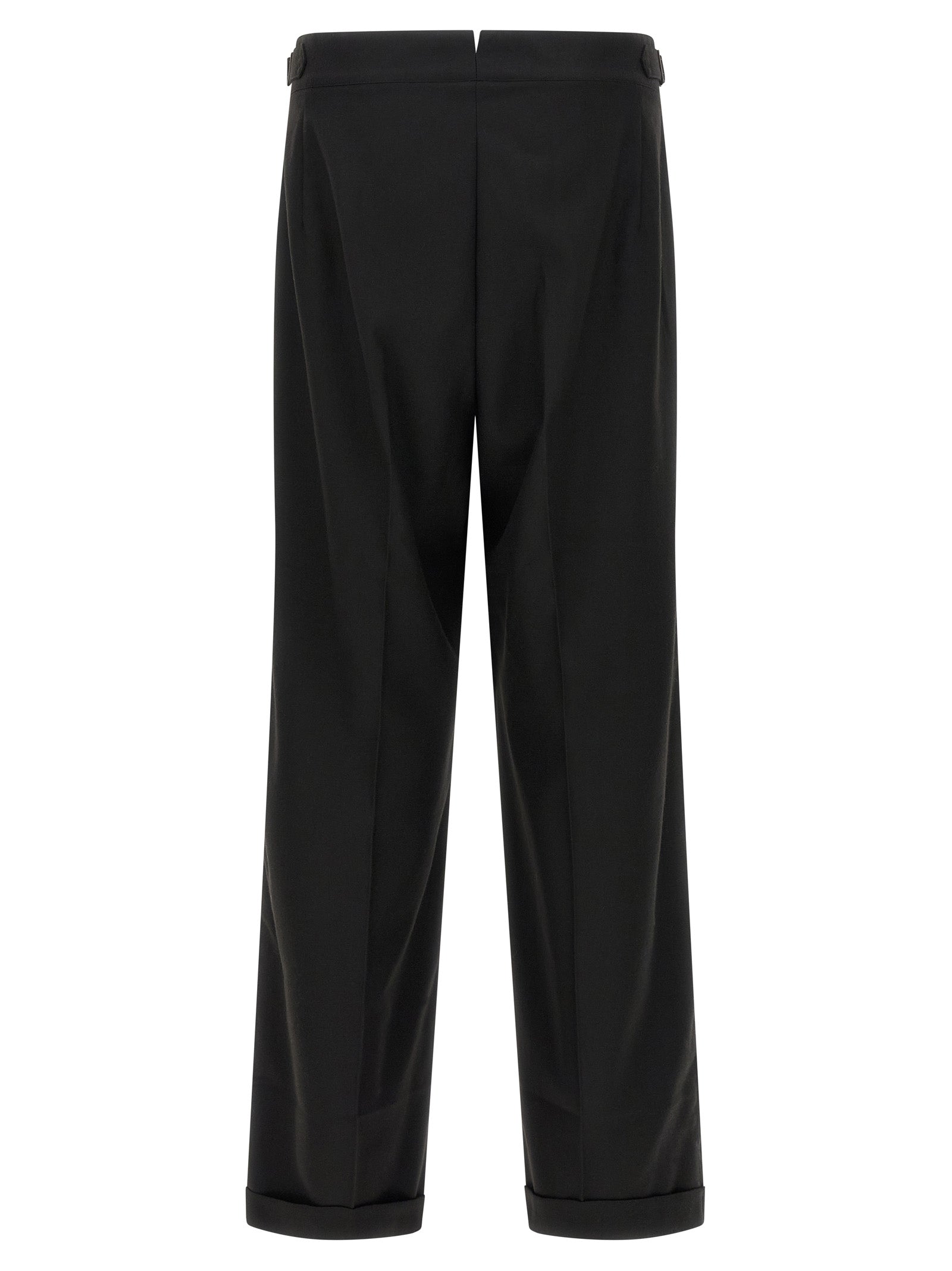 CELLAR DOOR Black Polyester Casual Men's Pants