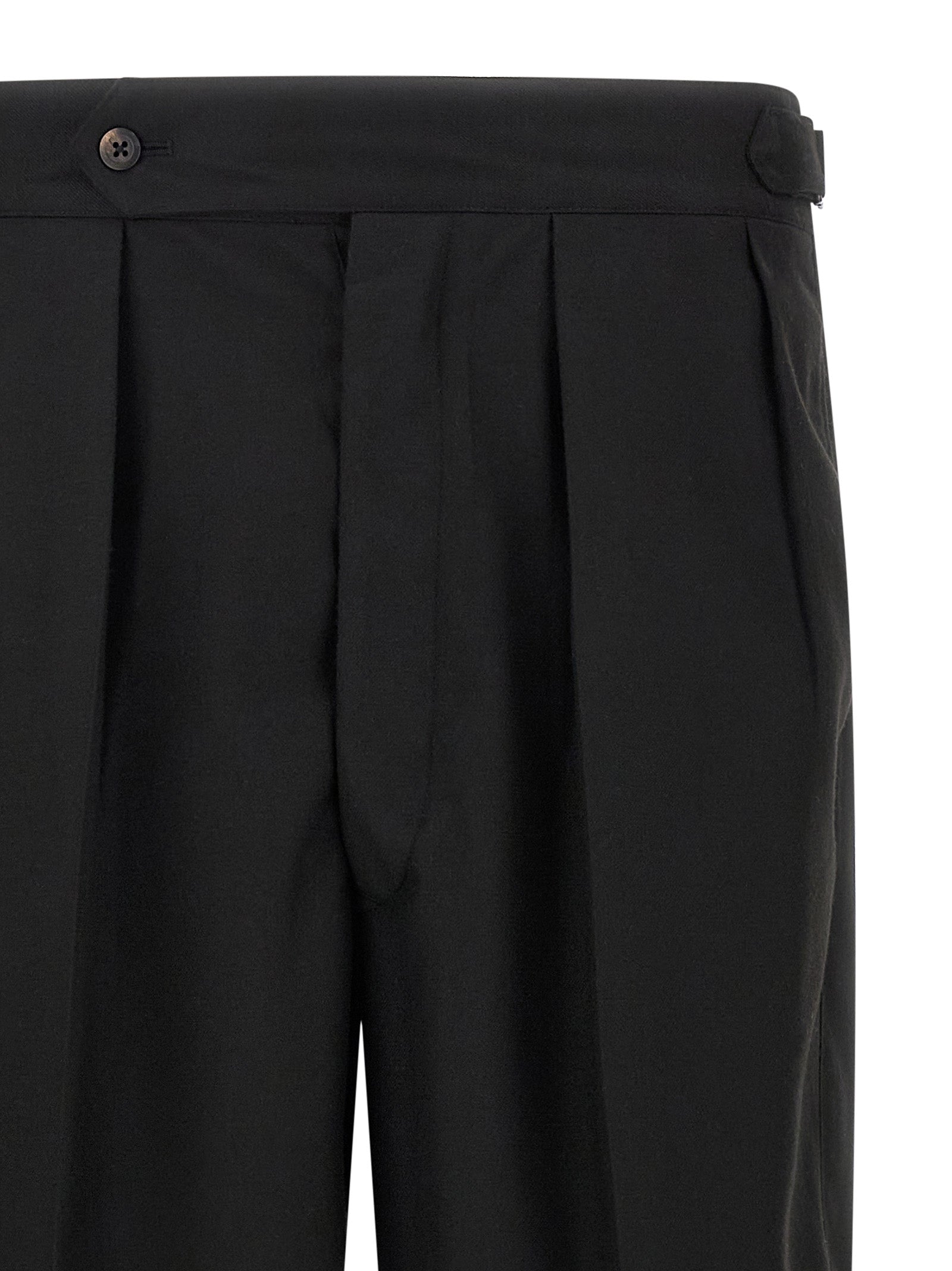 CELLAR DOOR Black Polyester Casual Men's Pants