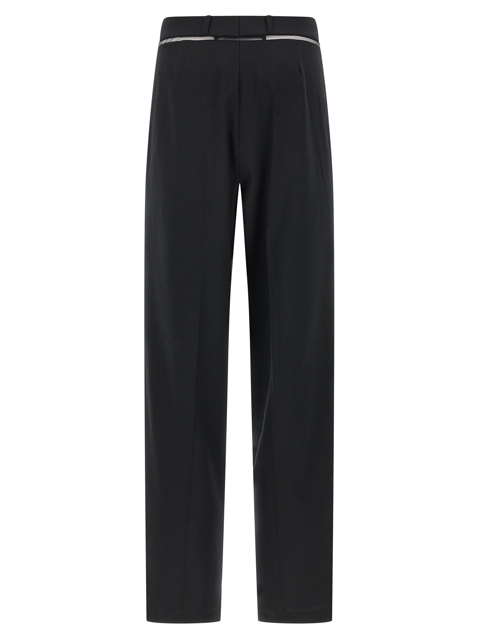 Nensi Dojaka Black Virgin Wool Casual Women's Pants