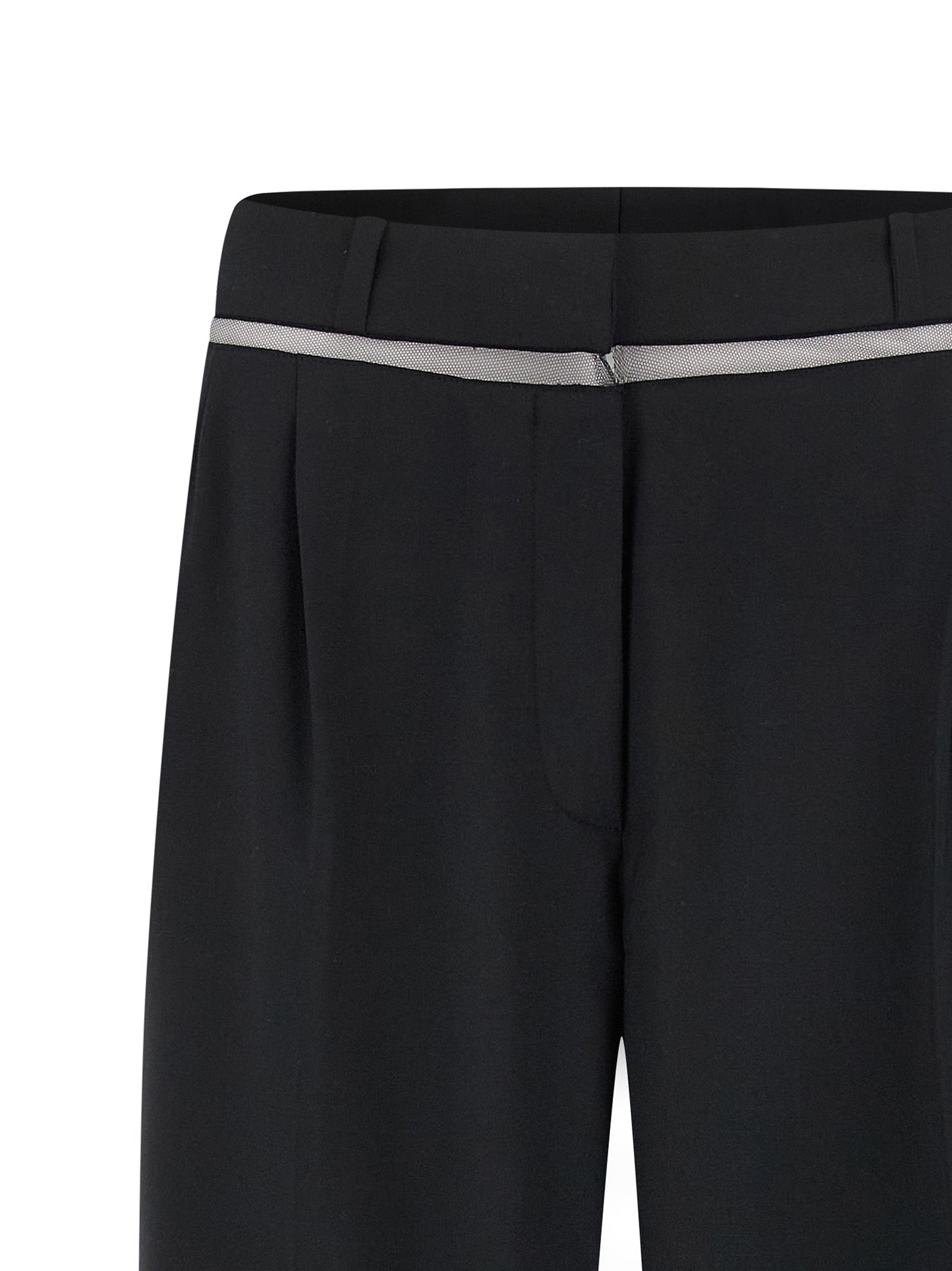 Nensi Dojaka Black Virgin Wool Casual Women's Pants