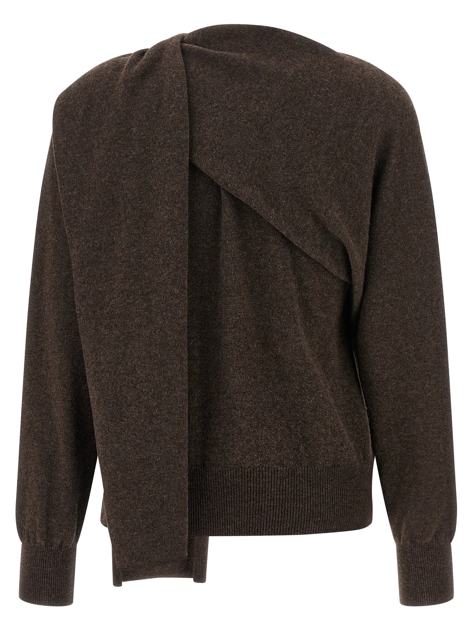 Ferragamo Brown Cashmere Women's Cardigan