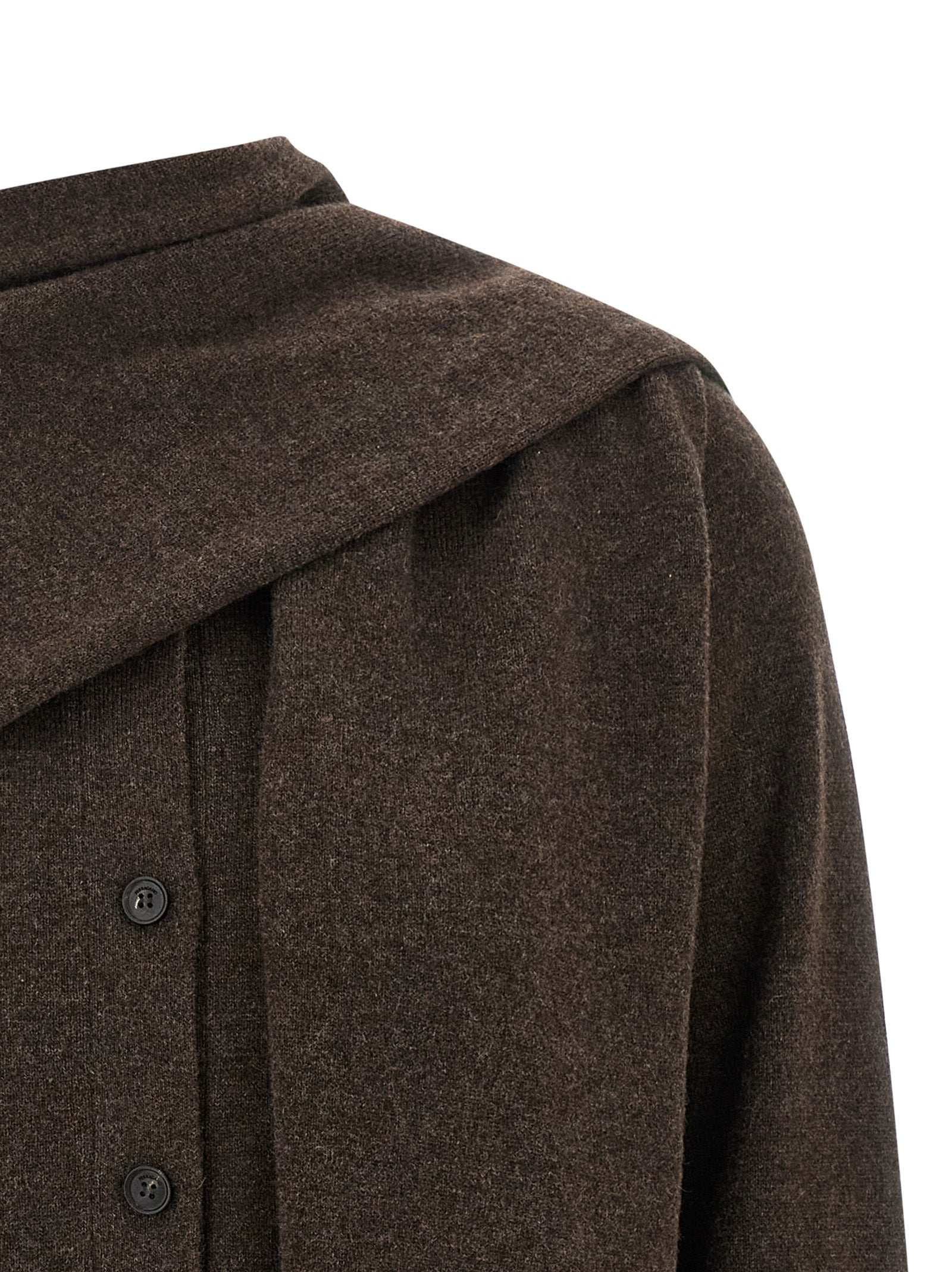 Ferragamo Brown Cashmere Women's Cardigan