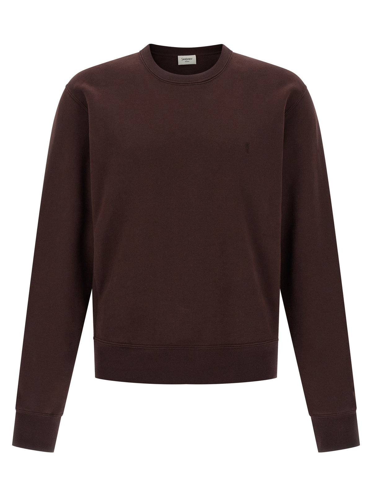 Saint Laurent Bordeaux Cotton Men's Sweatshirt
