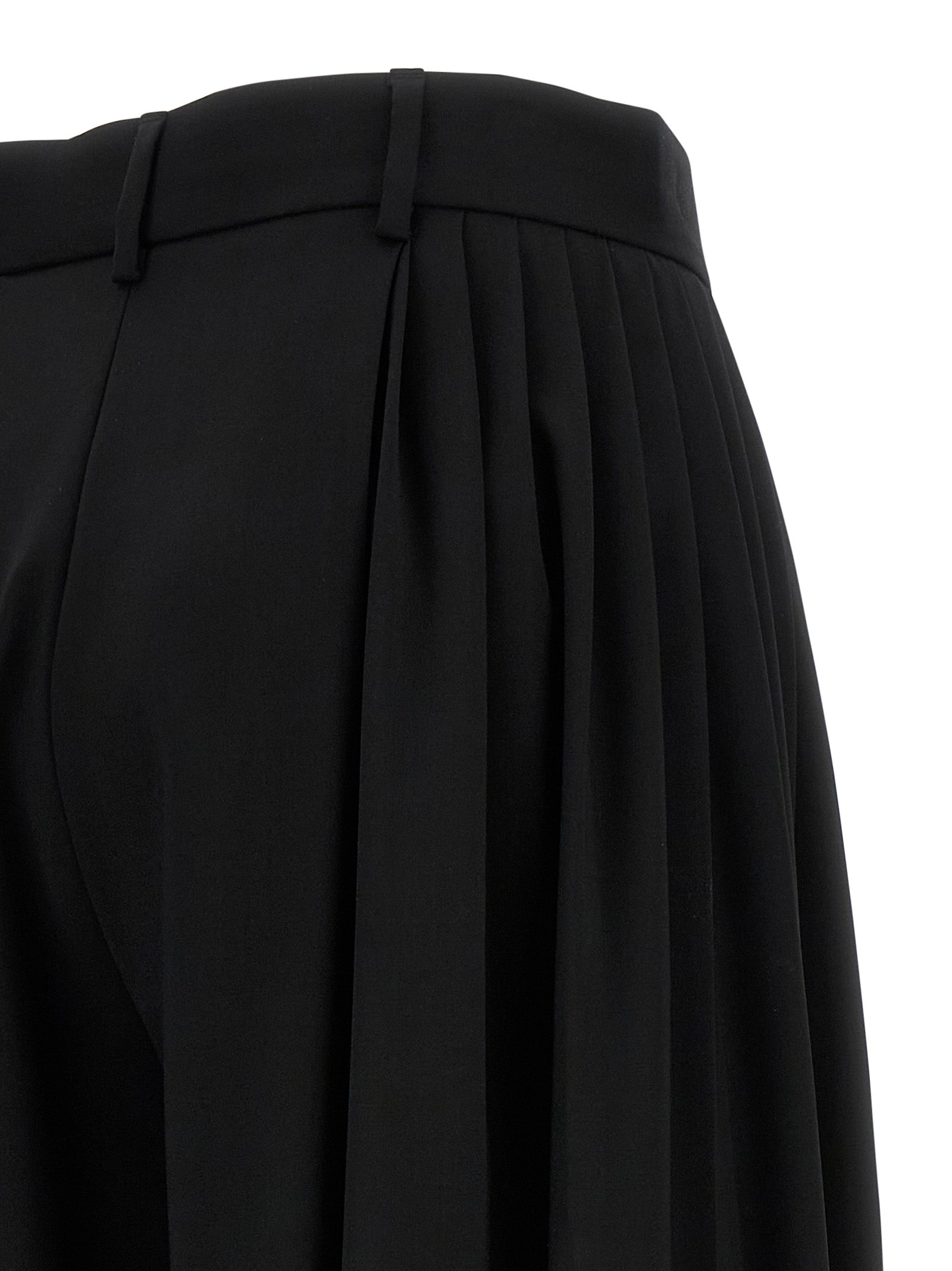 Giuseppe Di Morabito Black Virgin Wool Dress Women's Pants