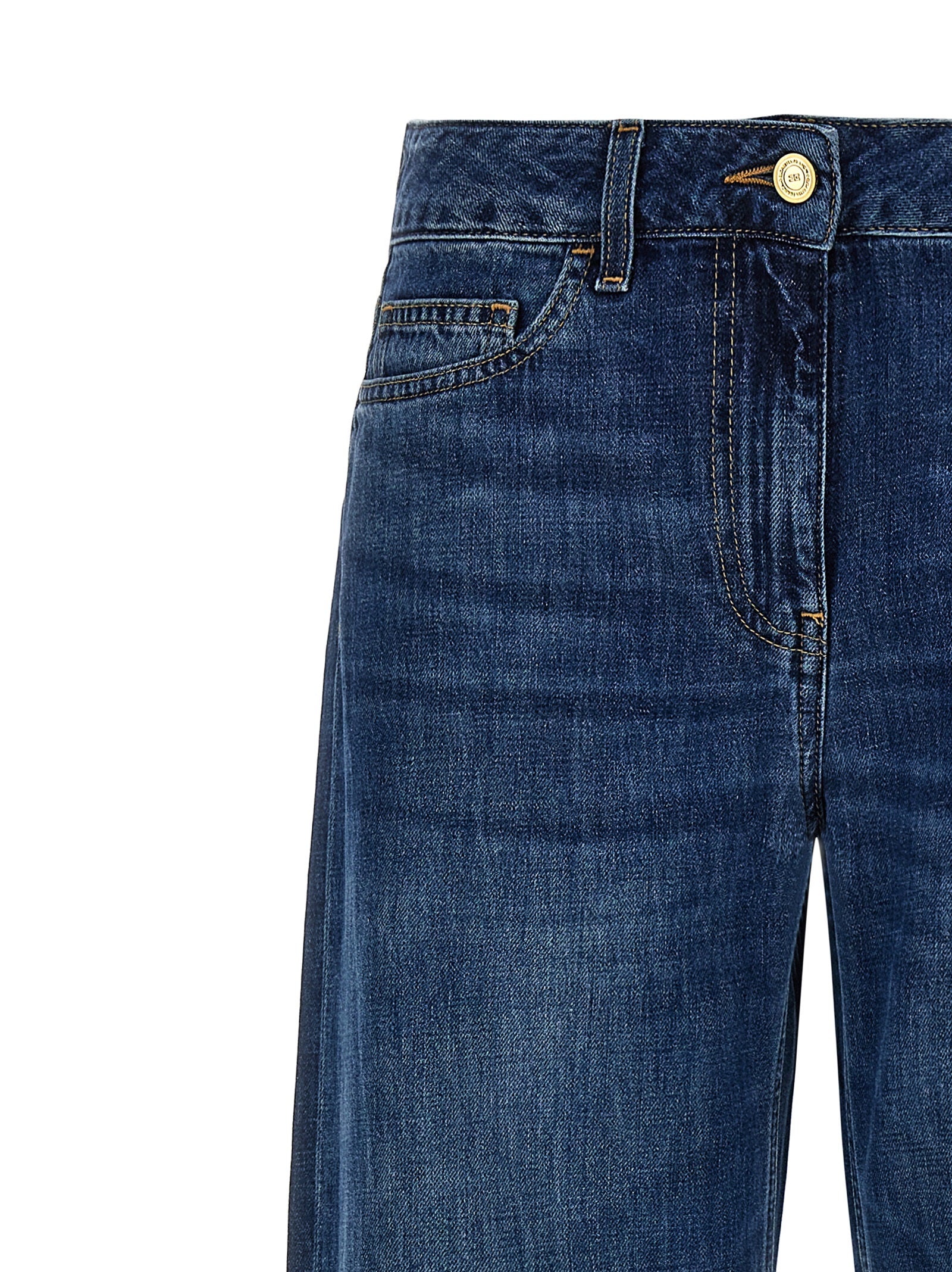 Elisabetta Franchi Blue Cotton Jeans Women's Denim