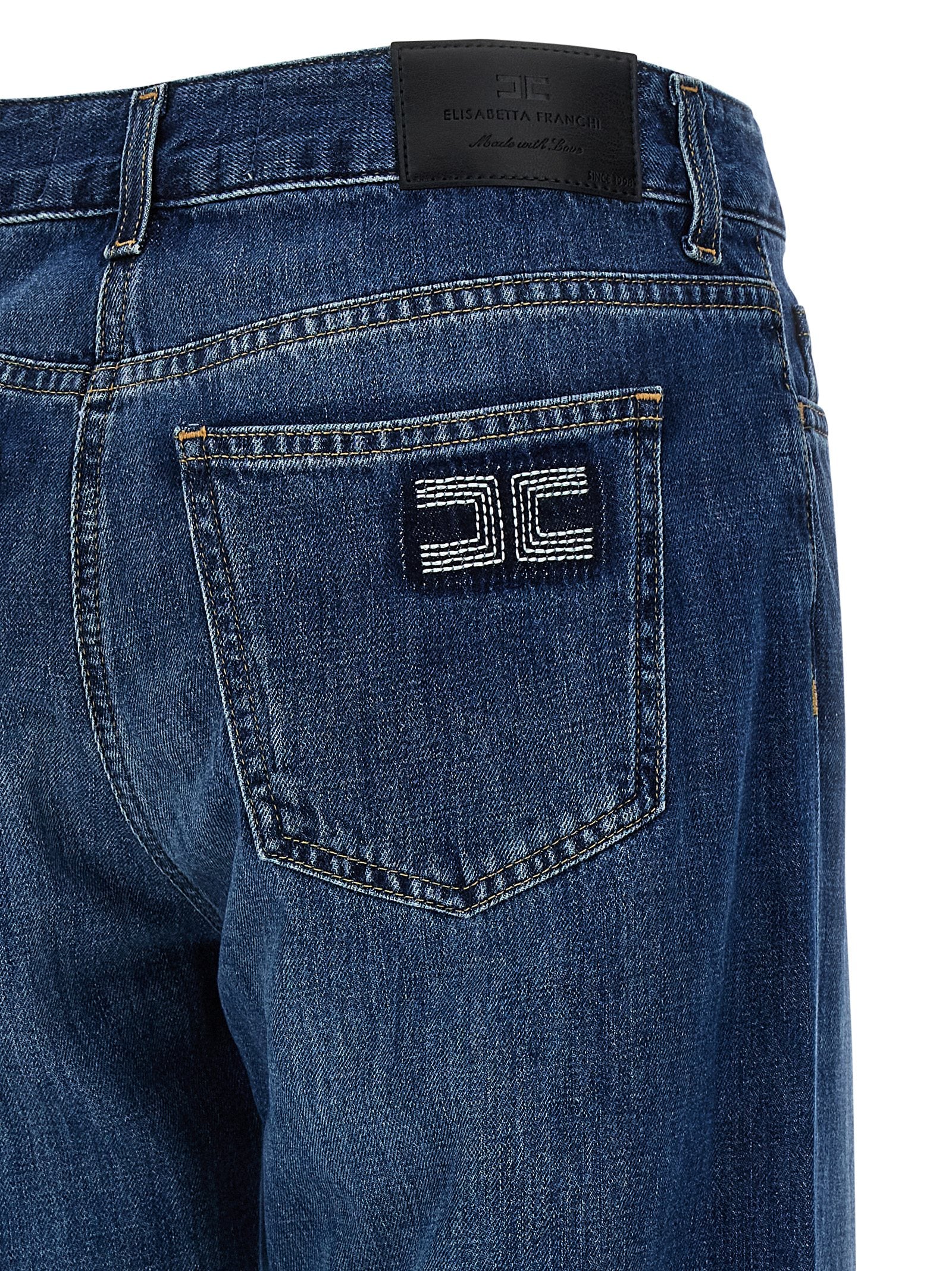 Elisabetta Franchi Blue Cotton Jeans Women's Denim