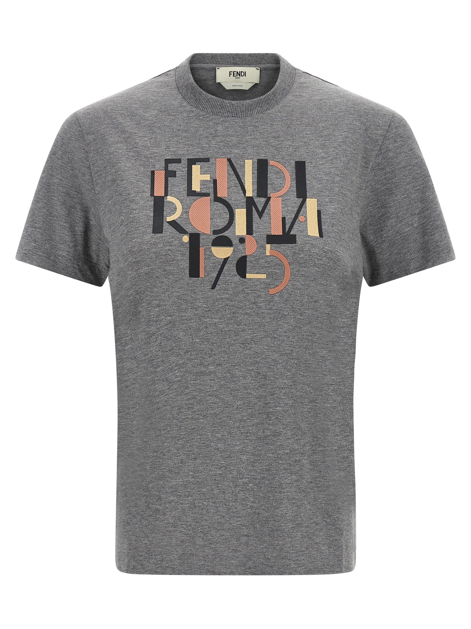 Fendi Gray Cotton Women's T-Shirt