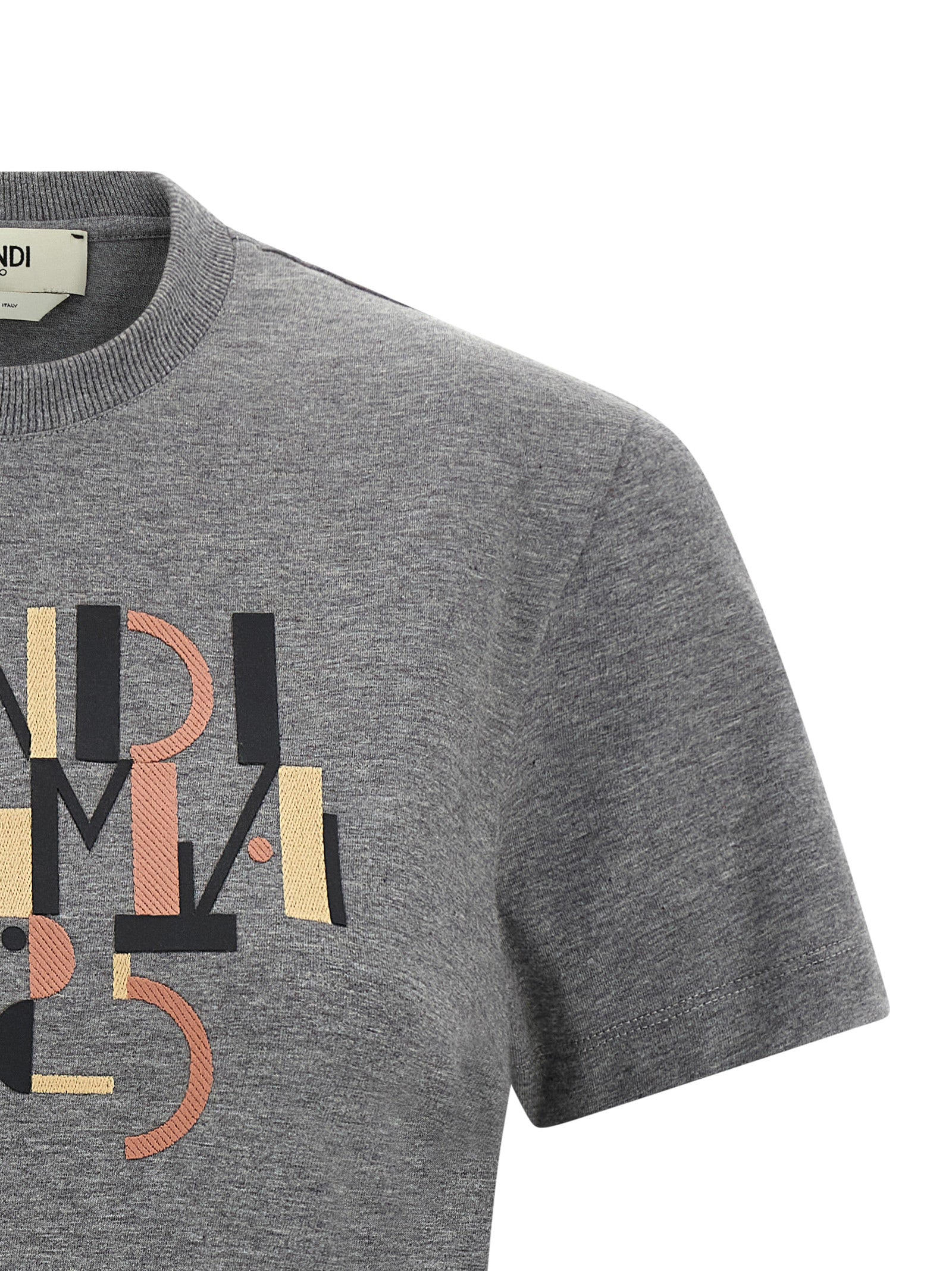 Fendi Gray Cotton Women's T-Shirt