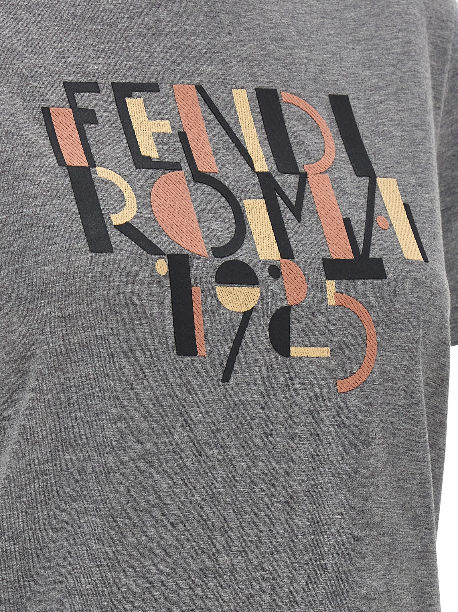 Fendi Gray Cotton Women's T-Shirt
