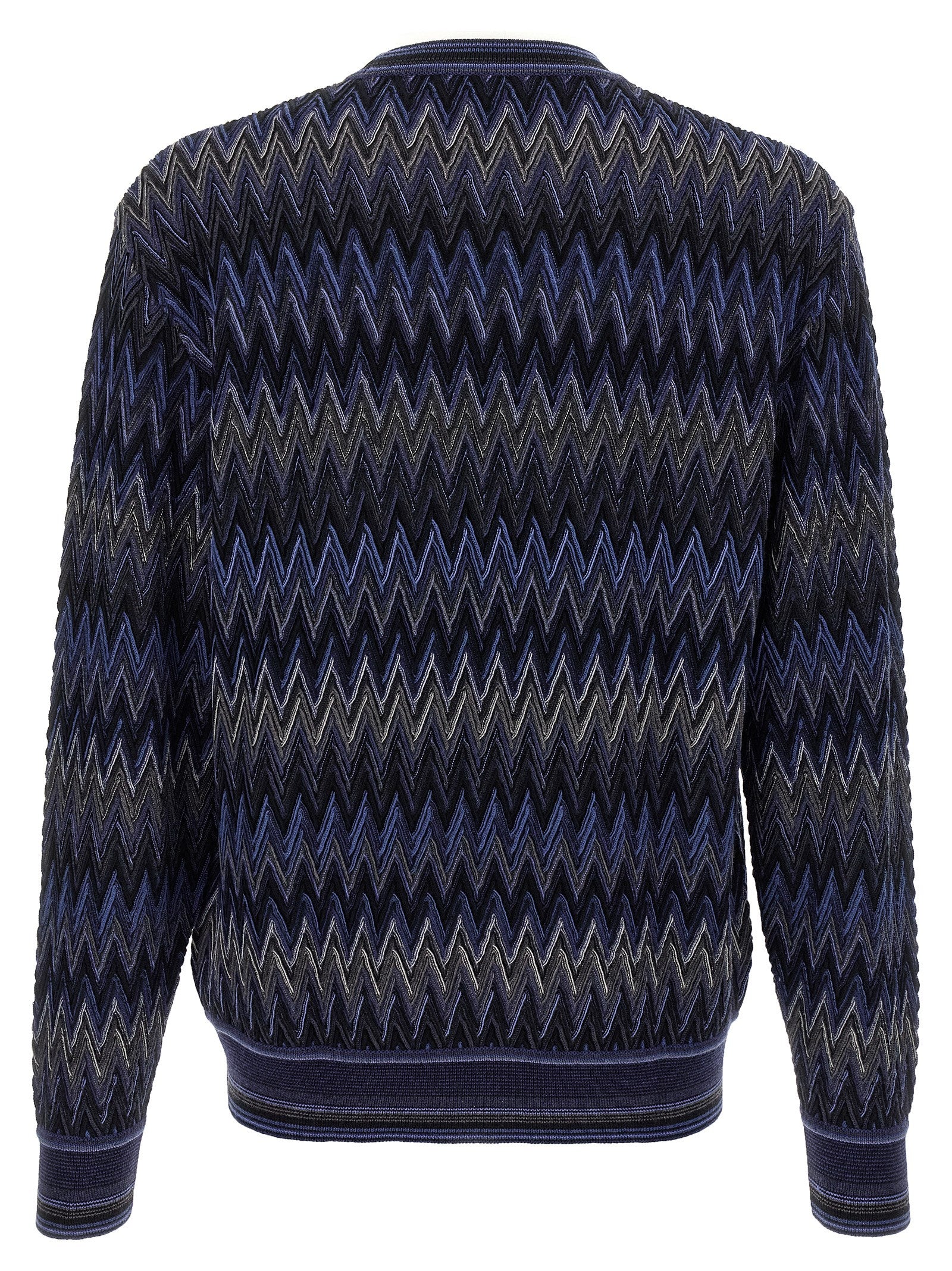 Missoni Blue Wool Men's Cardigan