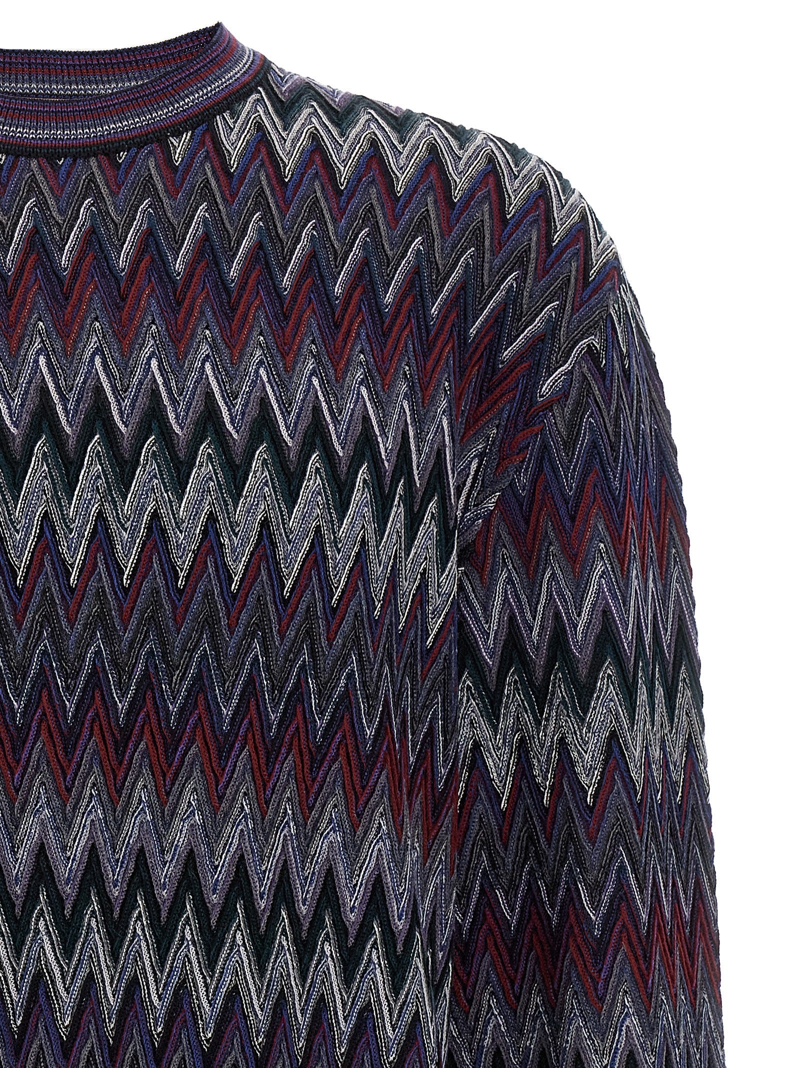 Missoni Blue Wool Men's Cardigan