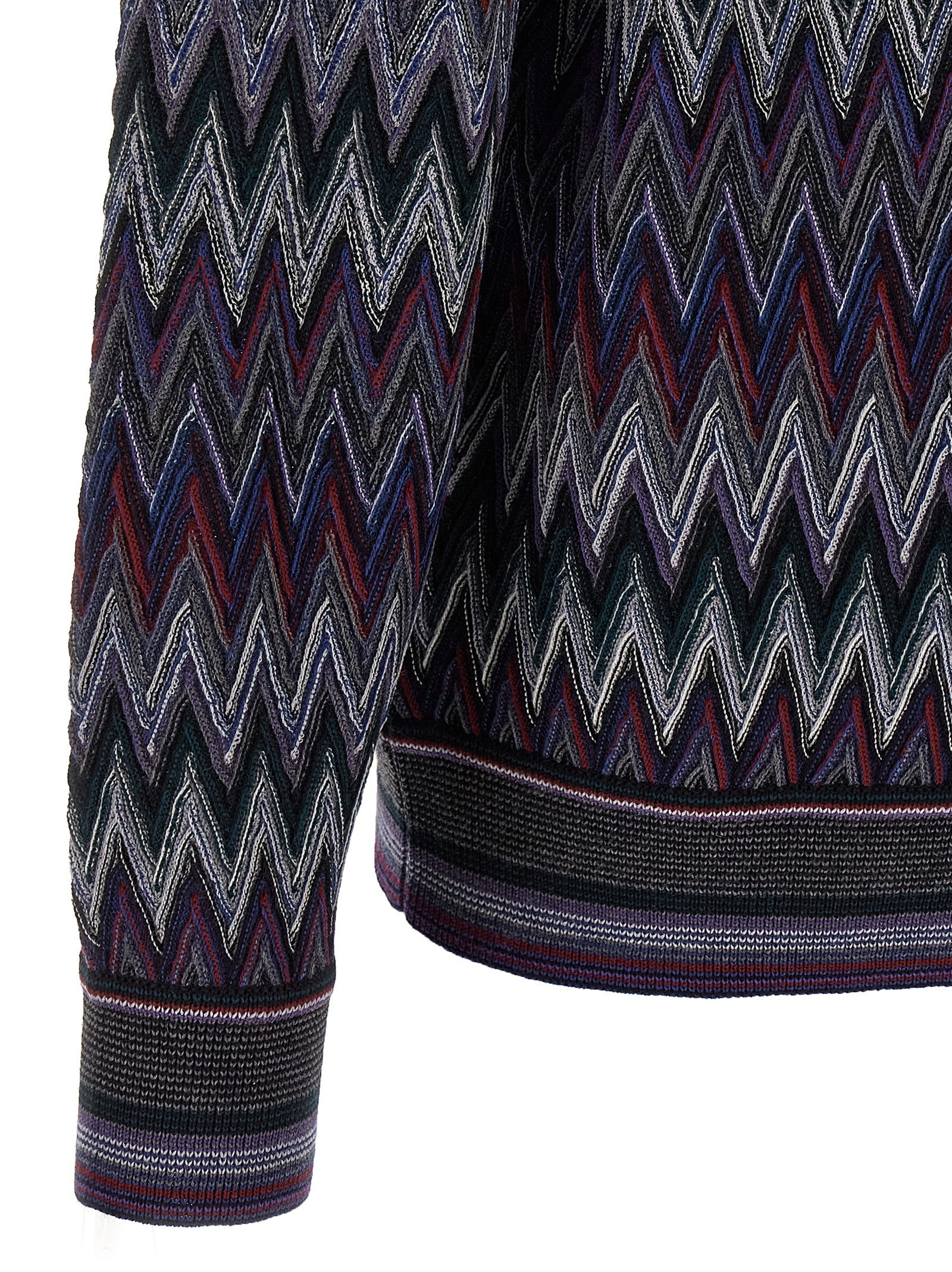 Missoni Blue Wool Men's Cardigan