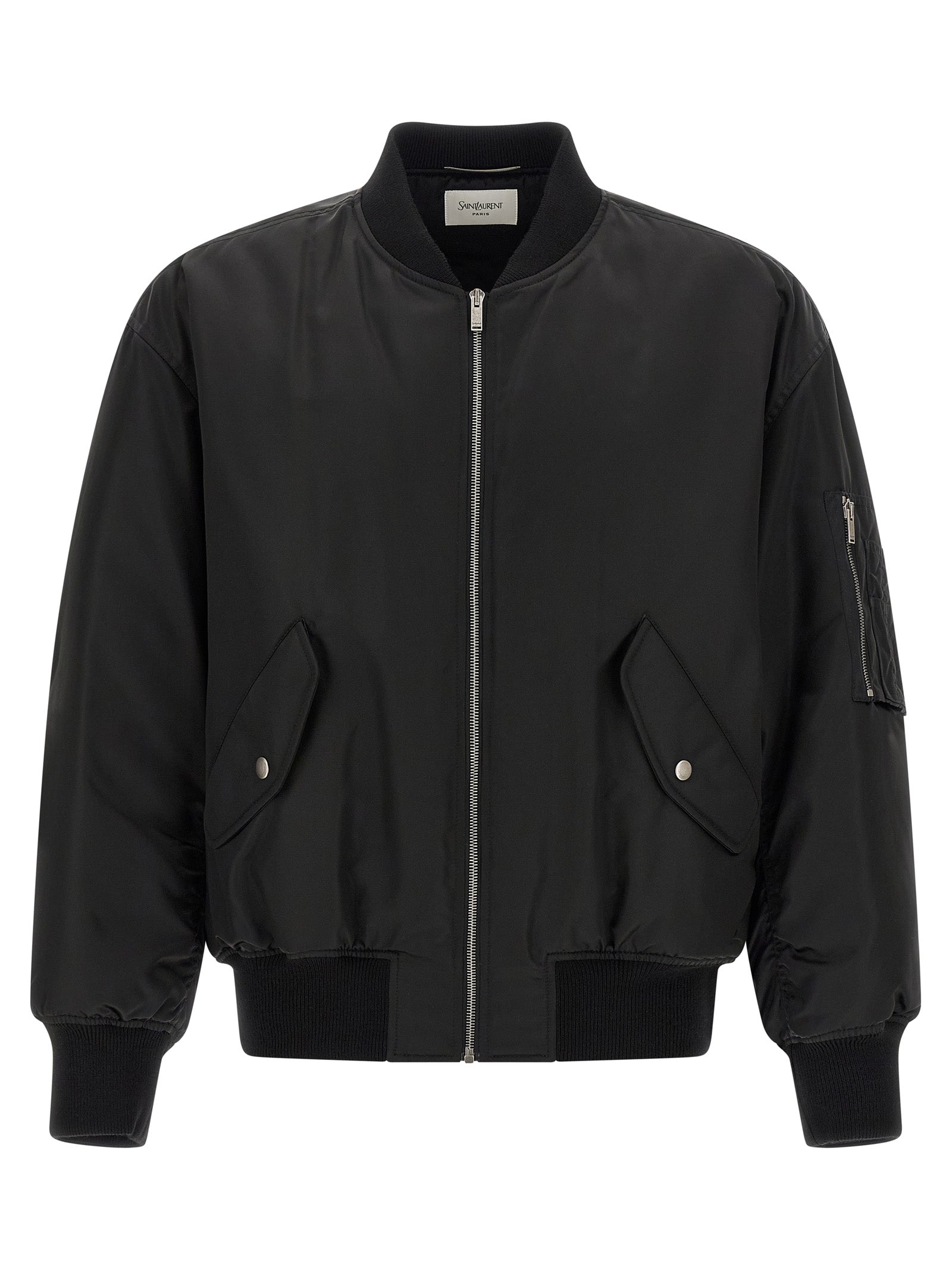 Saint Laurent Black Polyamide Men's Bomber