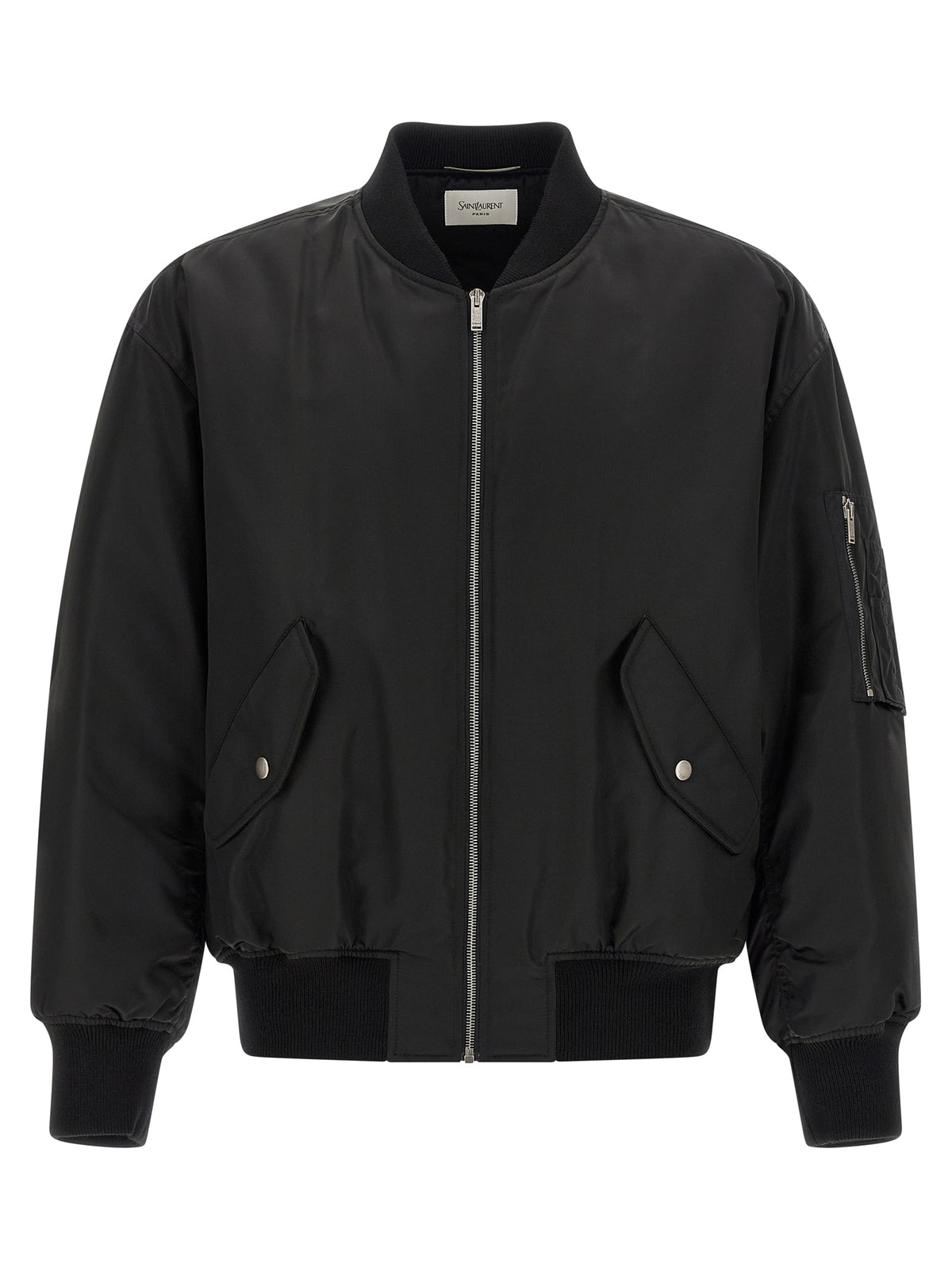 Saint Laurent Black Polyamide Men's Bomber
