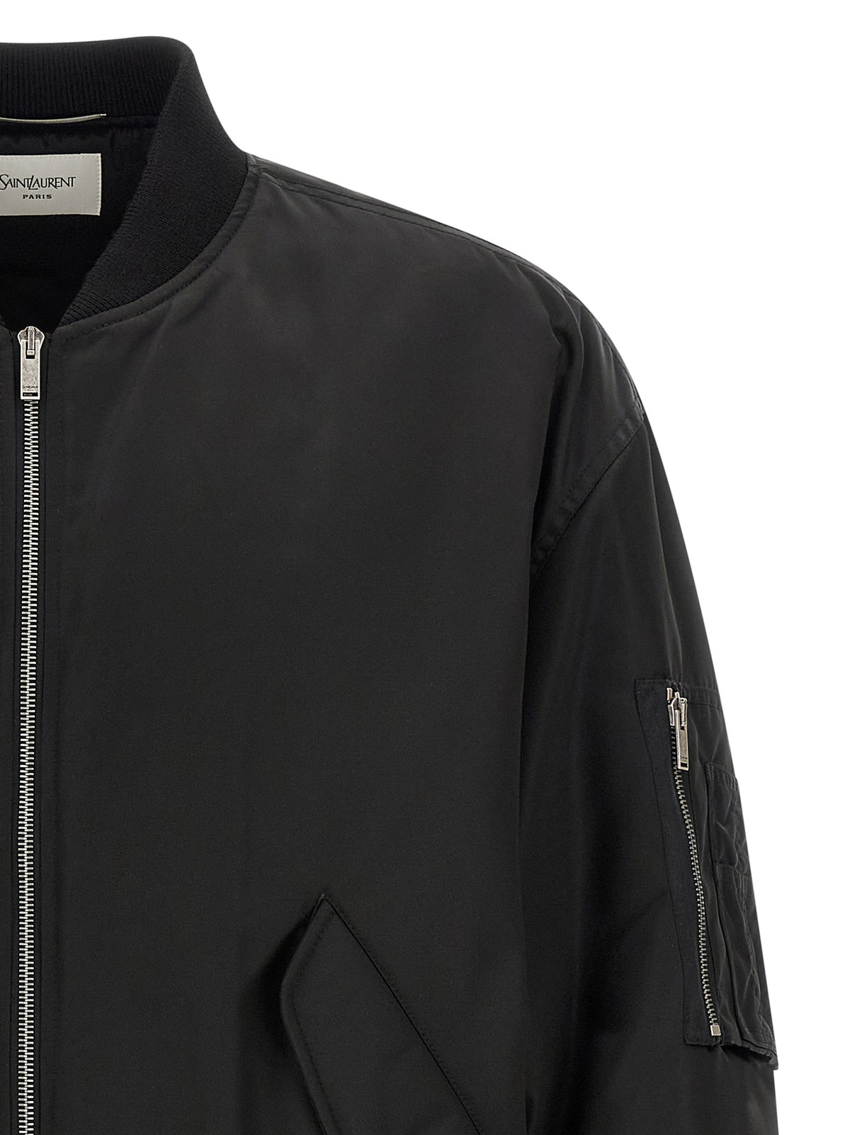 Saint Laurent Black Polyamide Men's Bomber