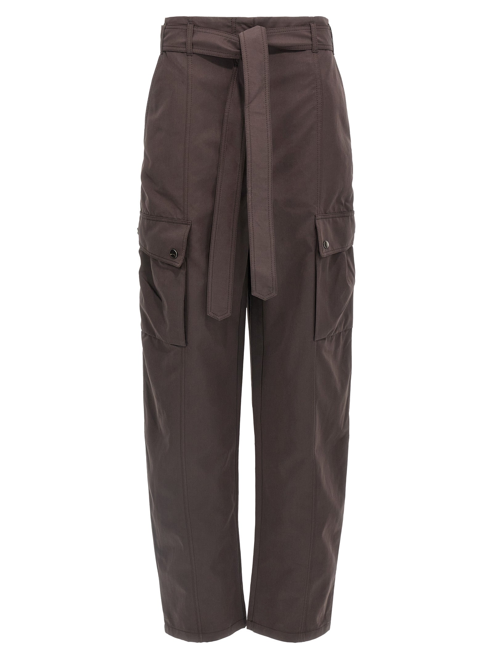 The Andamane Brown Polyester Cargo Women's Pants