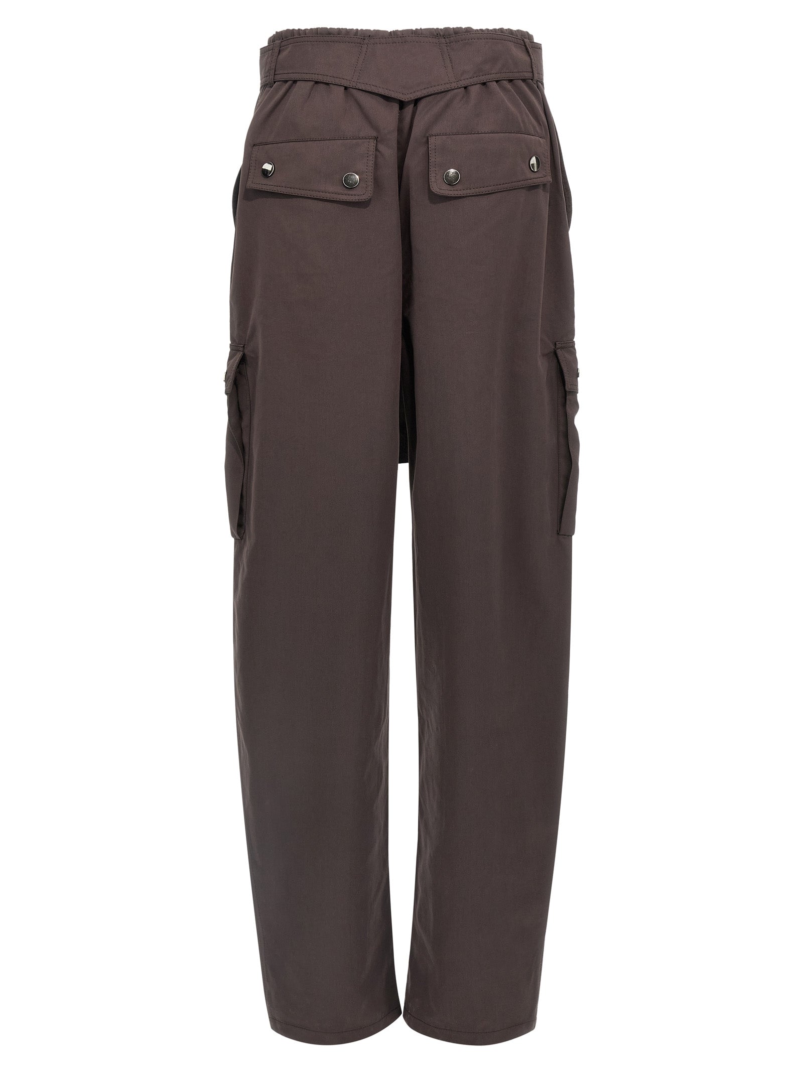 The Andamane Brown Polyester Cargo Women's Pants