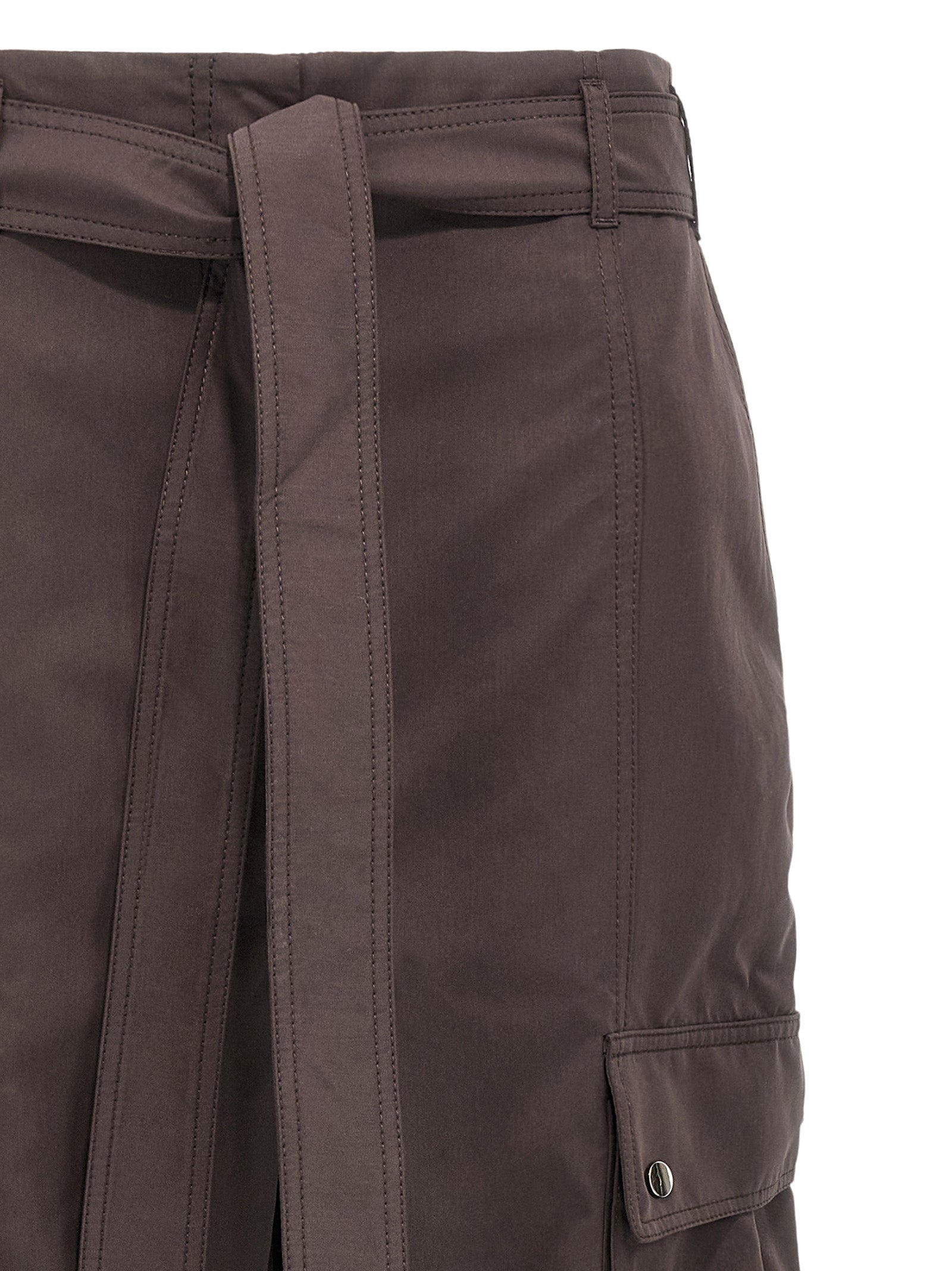 The Andamane Brown Polyester Cargo Women's Pants