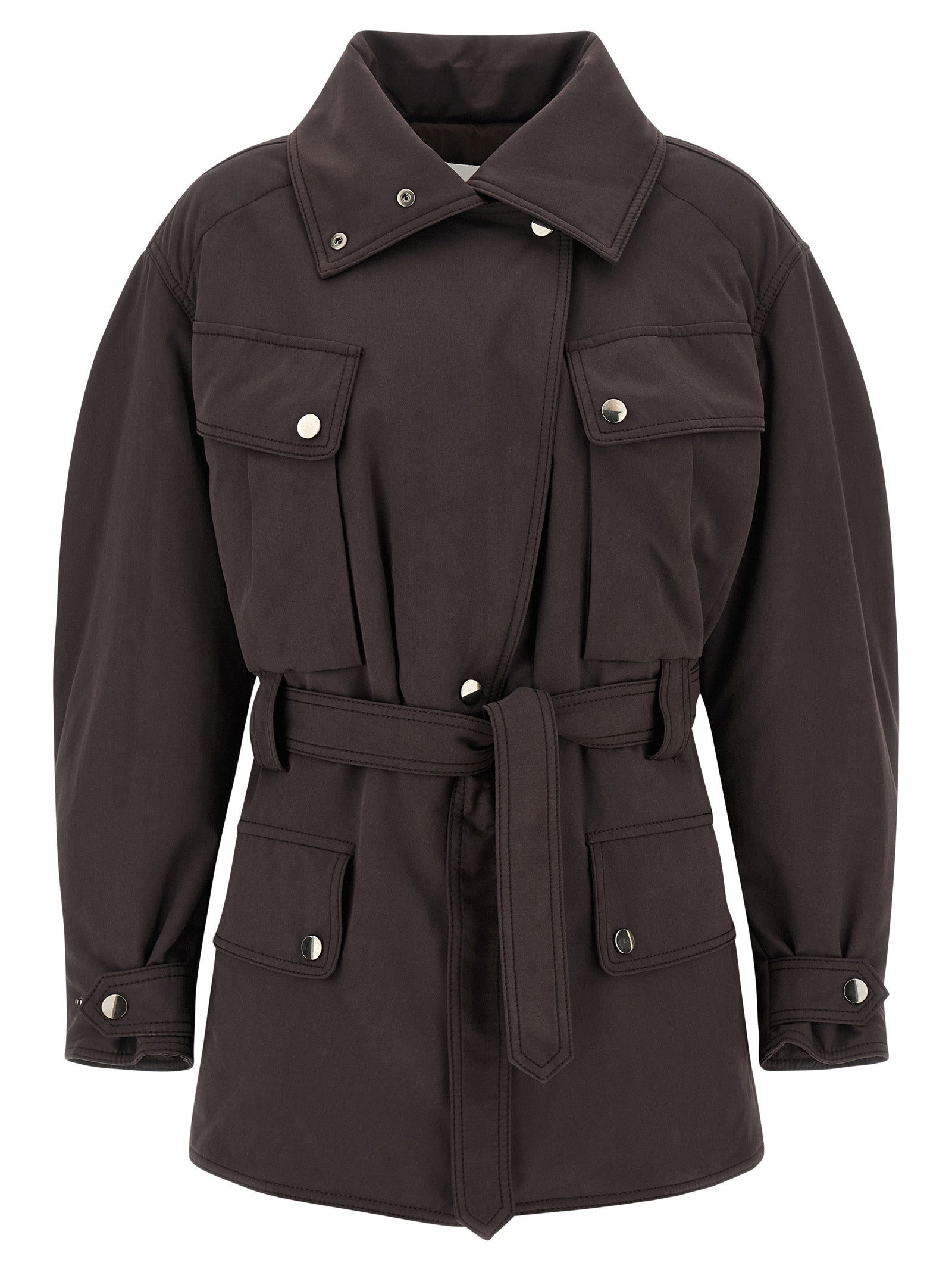 The Andamane Brown Polyester Women's Parka