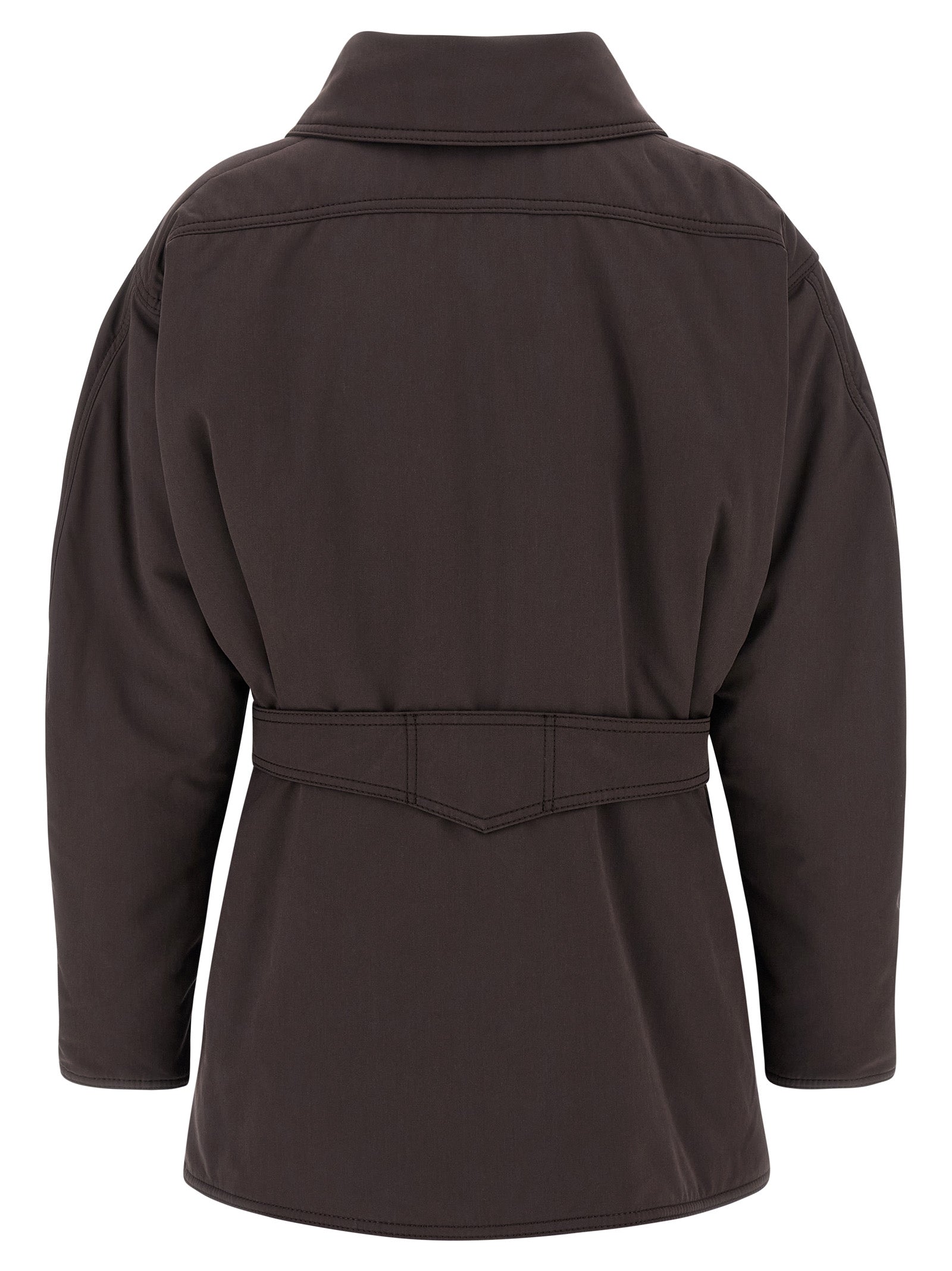 The Andamane Brown Polyester Women's Parka