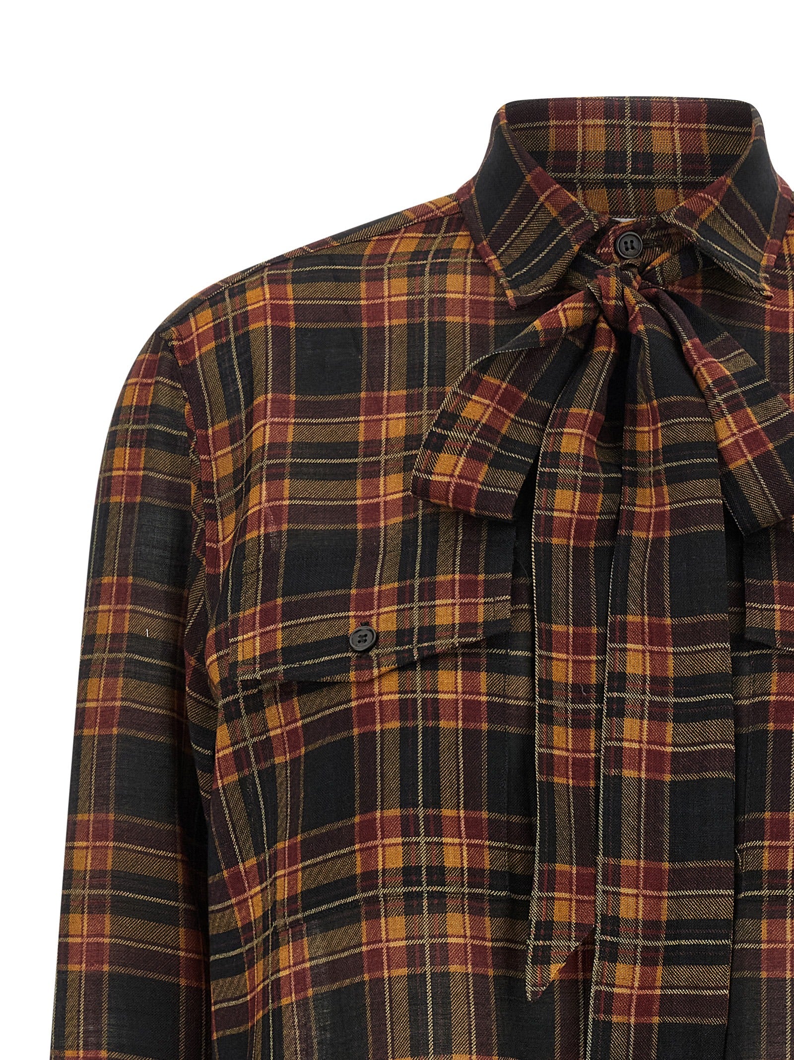Saint Laurent Multicolor Wool Women's Blouse