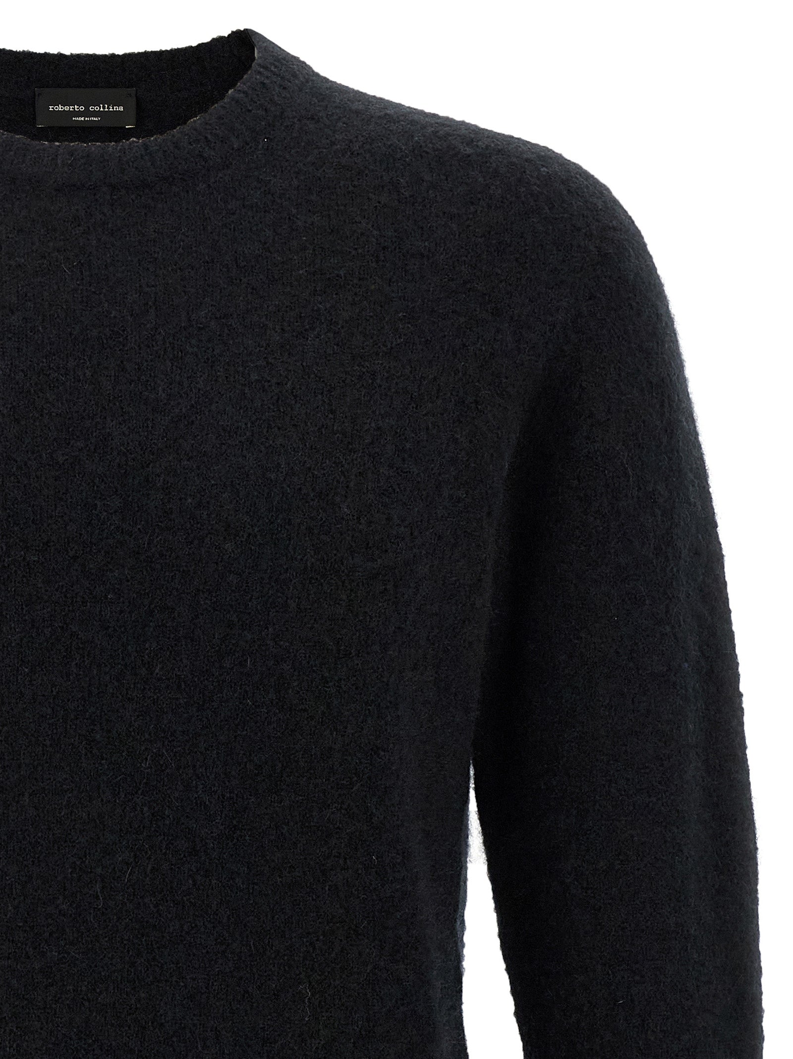 Roberto Collina Black Cashmere Men's Cardigan