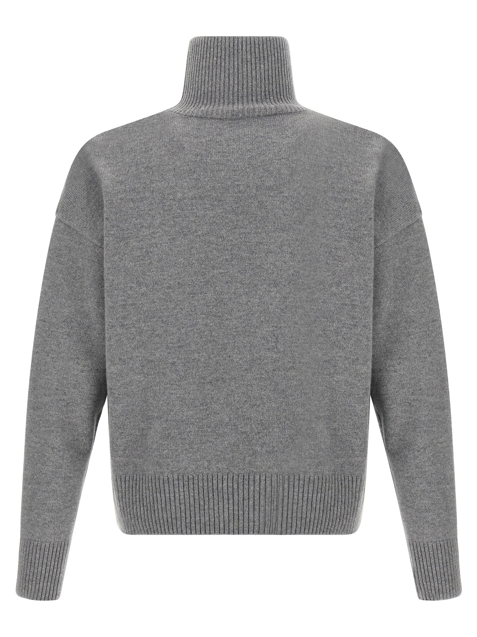Ami Paris Gray Wool Men's Cardigan