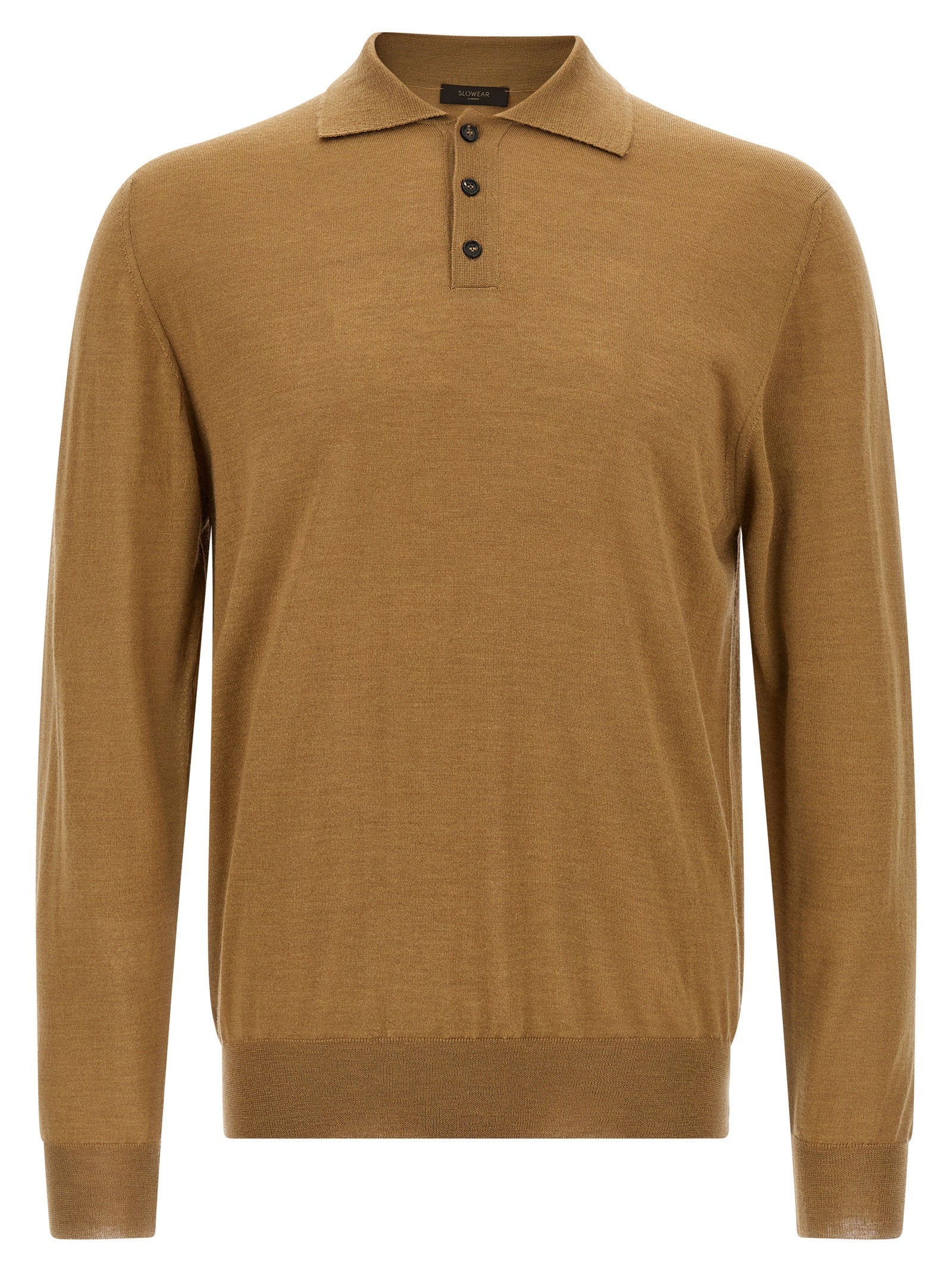 ZANONE Beige Cashmere Polo Men's Shirt