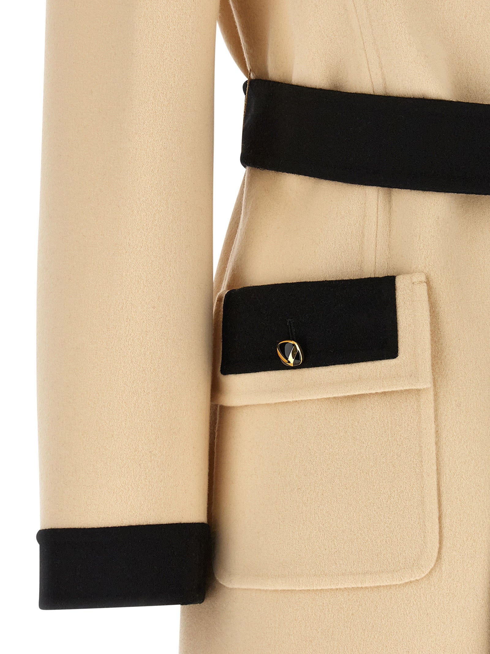 Valentino Garavani Beige Virgin Wool Women's Coat