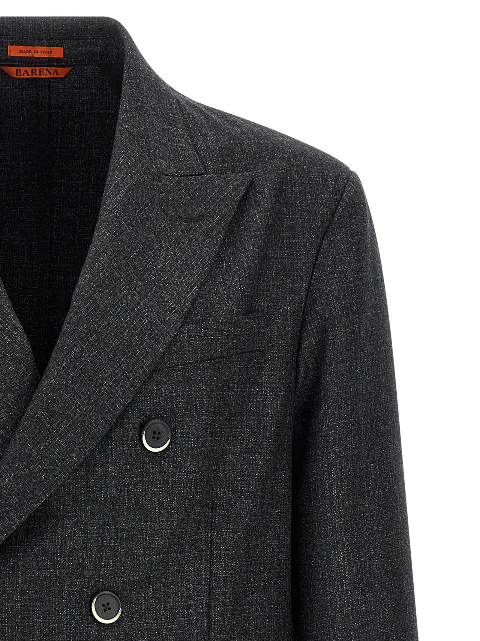 BARENA Gray Virgin Wool Men's Blazer