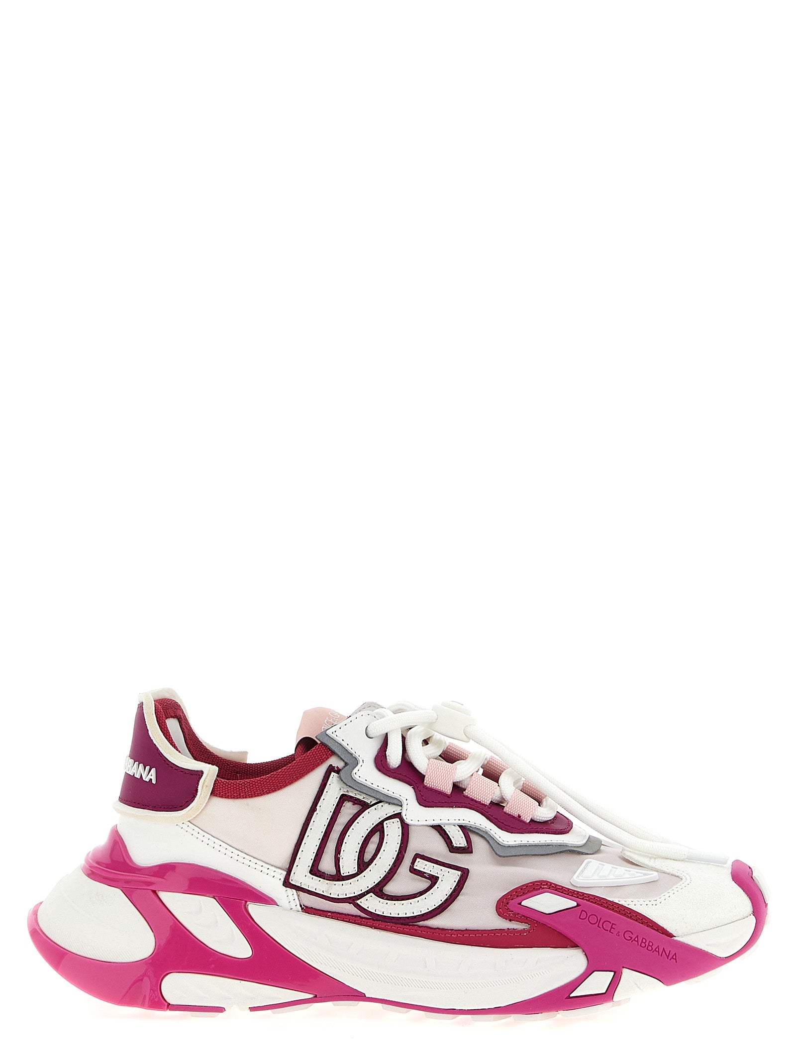 Dolce & Gabbana Fuchsia Viscose Athletic Women's Sneakers