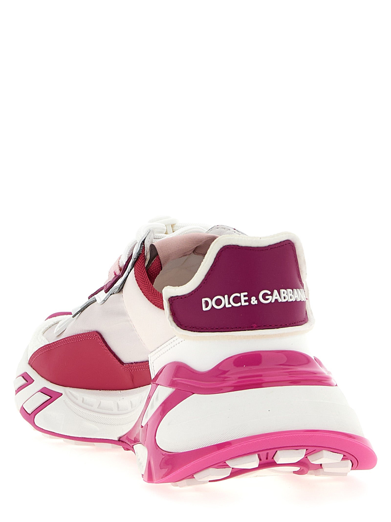 Dolce & Gabbana Fuchsia Viscose Athletic Women's Sneakers