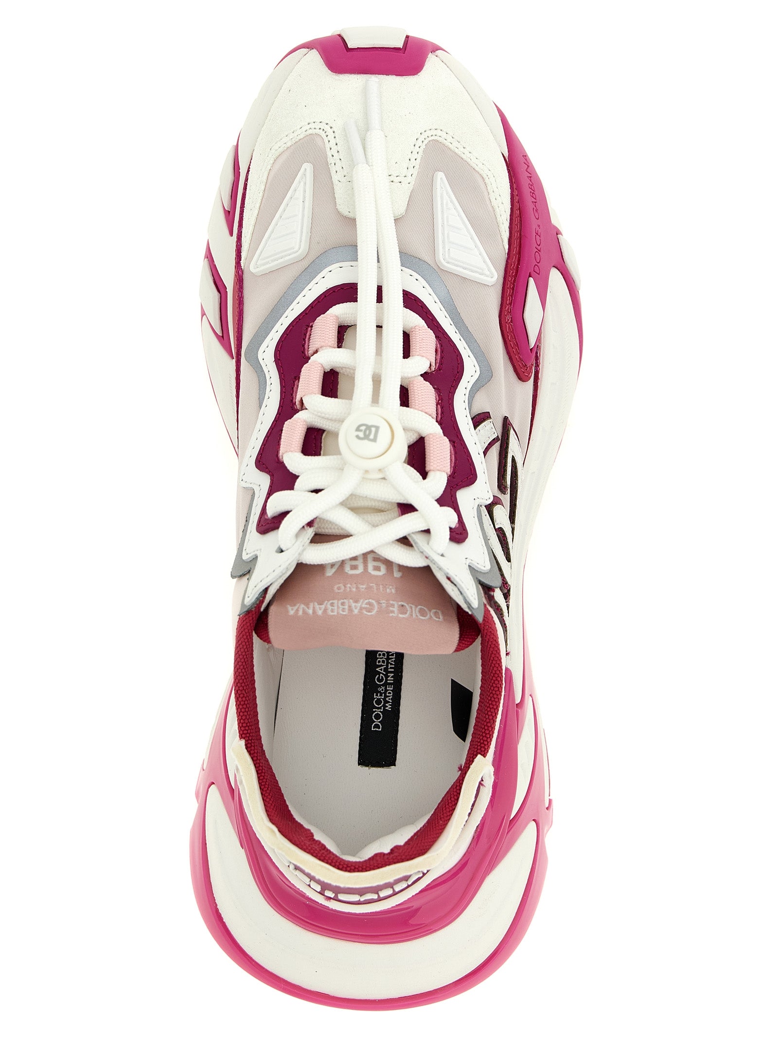 Dolce & Gabbana Fuchsia Viscose Athletic Women's Sneakers