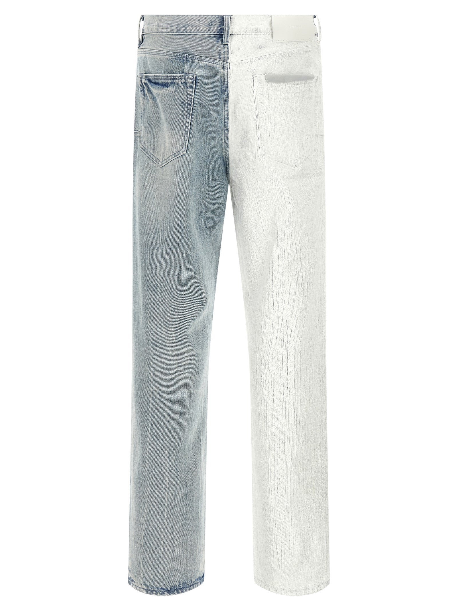 PURPLE Blue Cotton Straight-Leg Men's Jeans