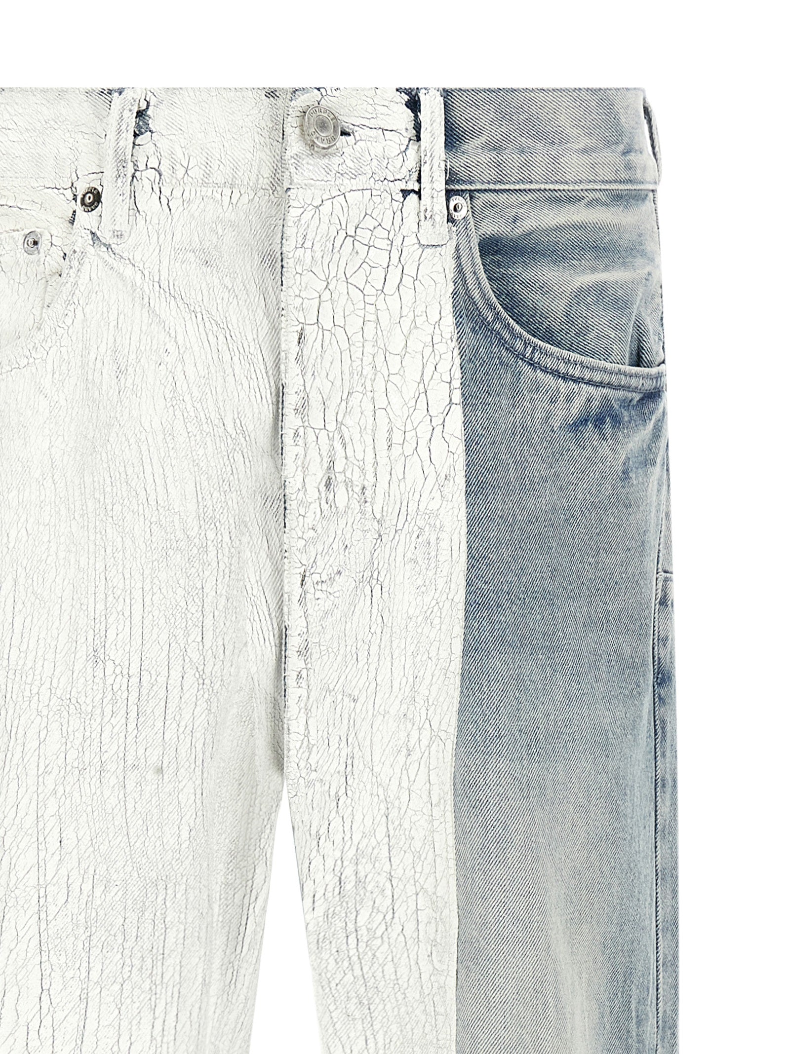 PURPLE Blue Cotton Straight-Leg Men's Jeans