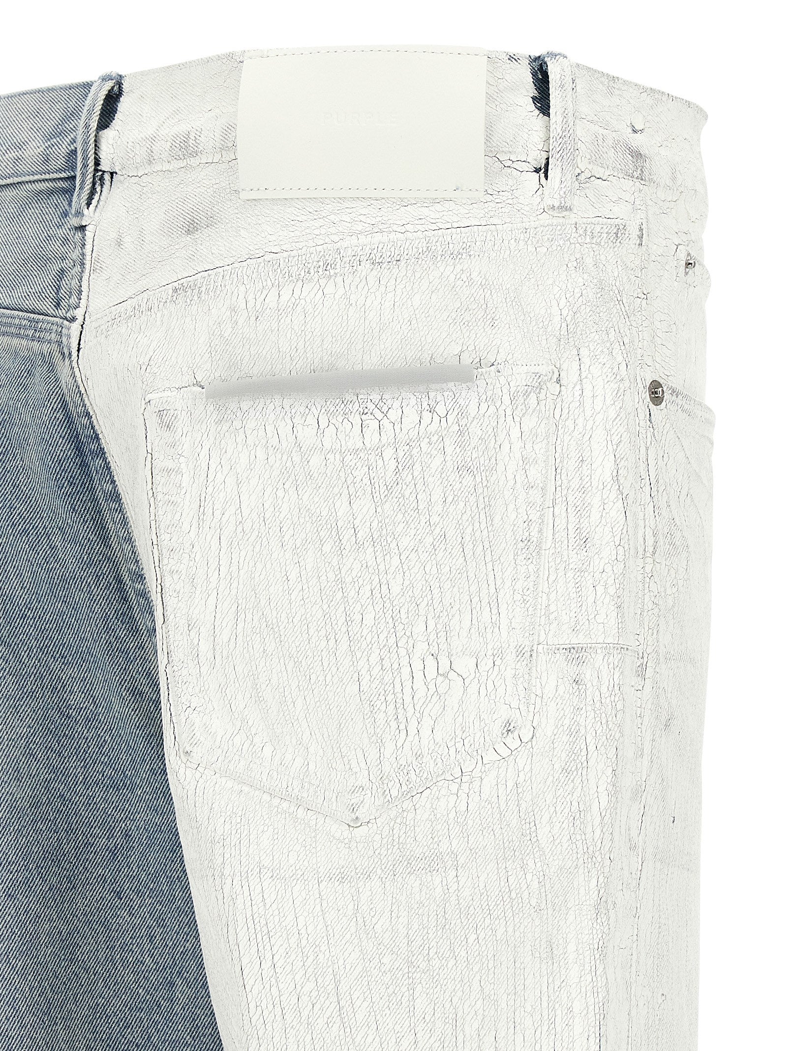 PURPLE Blue Cotton Straight-Leg Men's Jeans